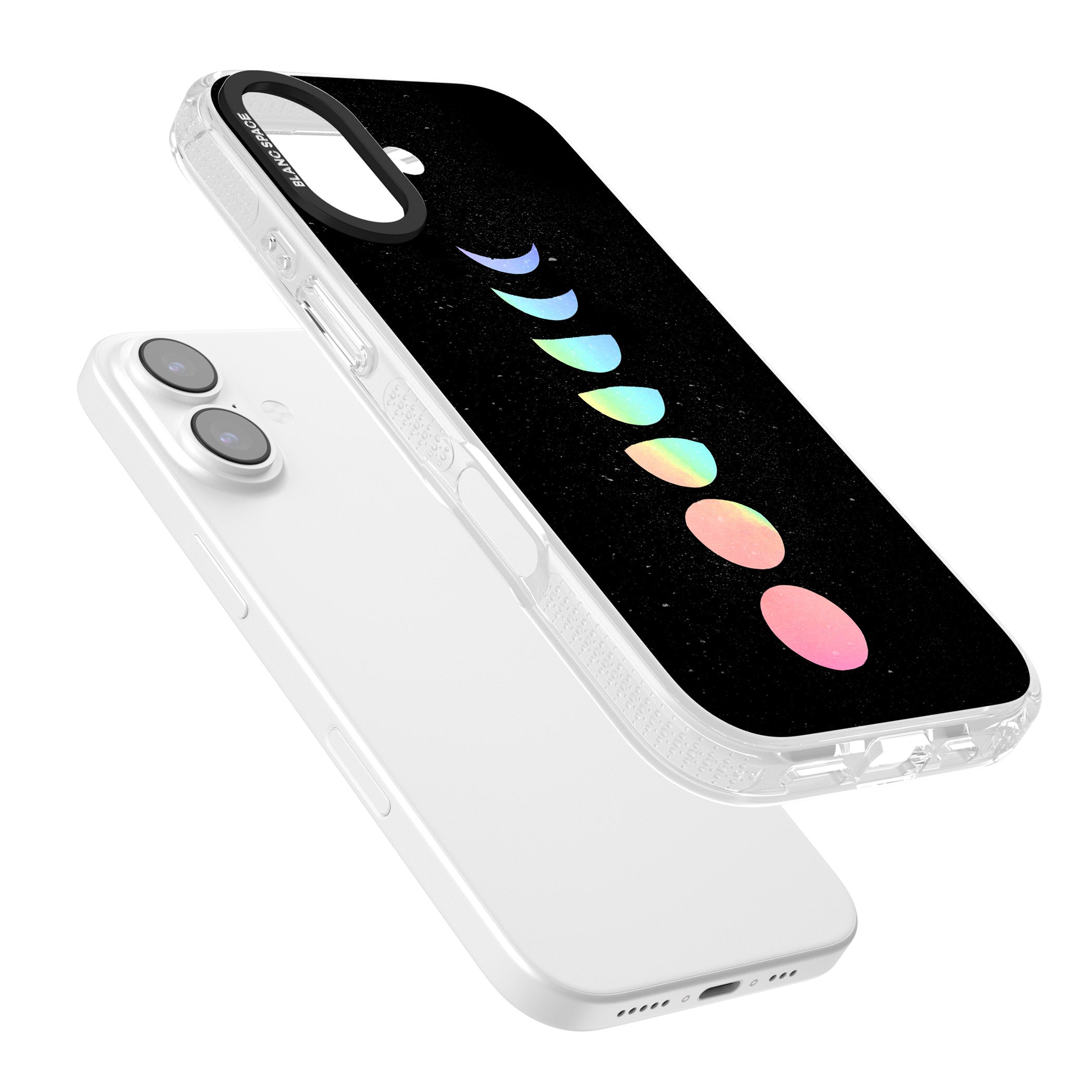 Pastel Moon Phases iPhone 17 Impact Air Clear Phone Case Colours