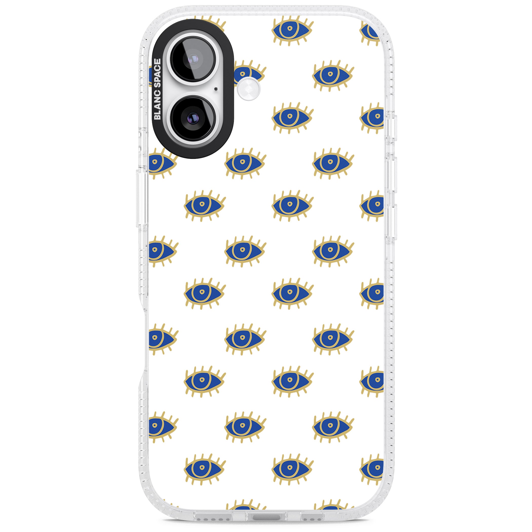 Gold Eye Pattern iPhone 17 Impact Air Clear Phone Case