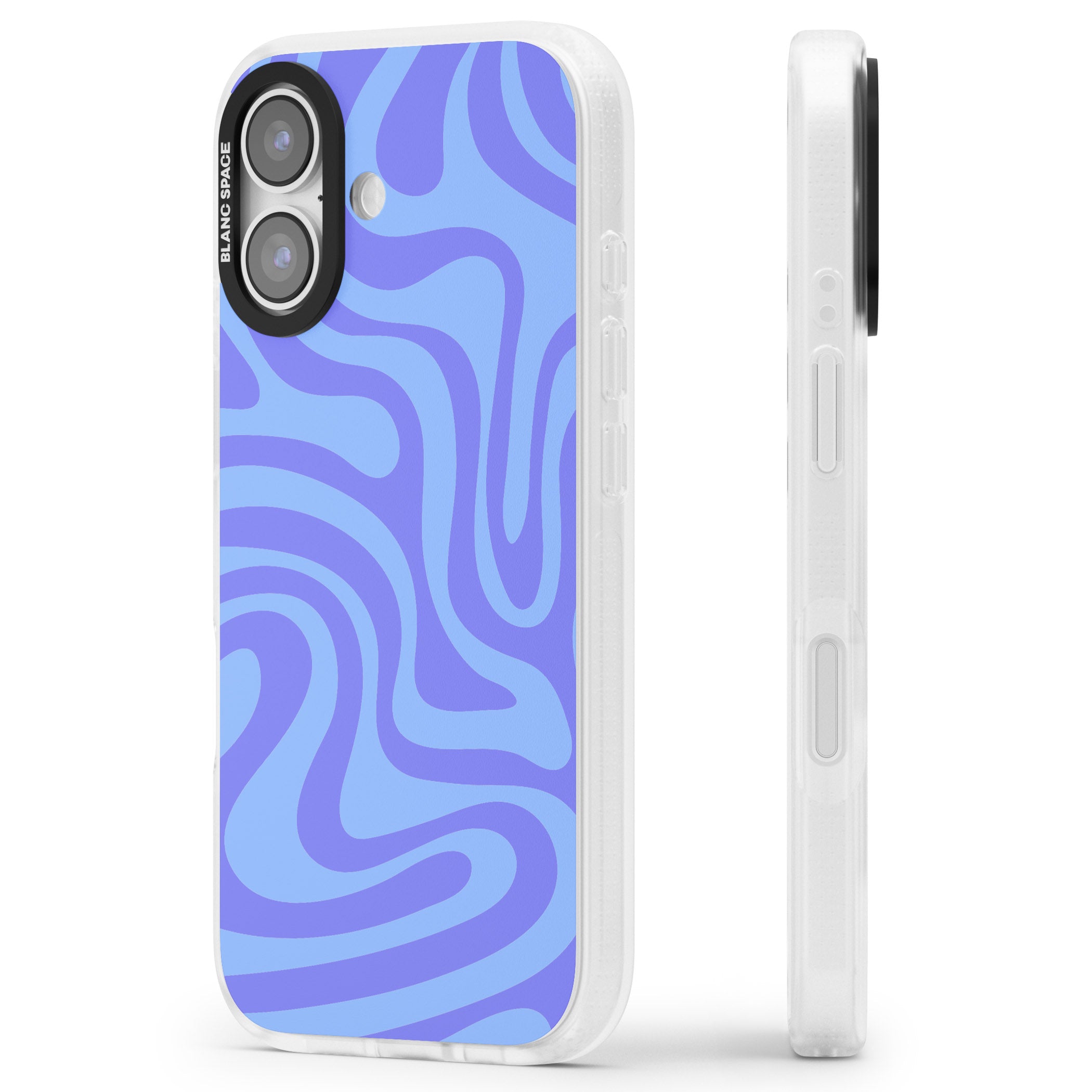 Tranquil Waves iPhone 17 Impact Air Clear Phone Case Side Profile