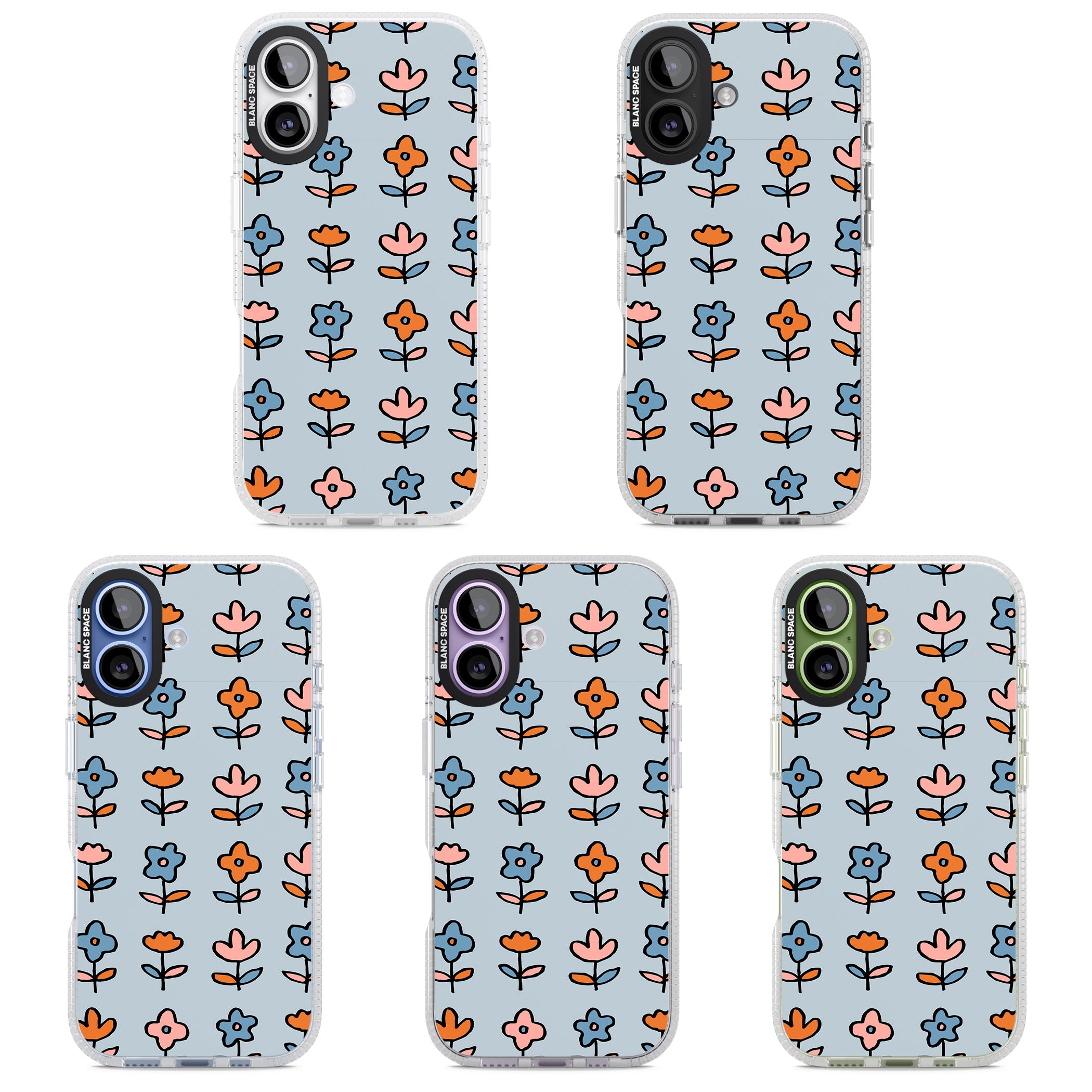 Vintage Floral Array iPhone 17 Impact Air Clear Phone Case APT Impact Protection