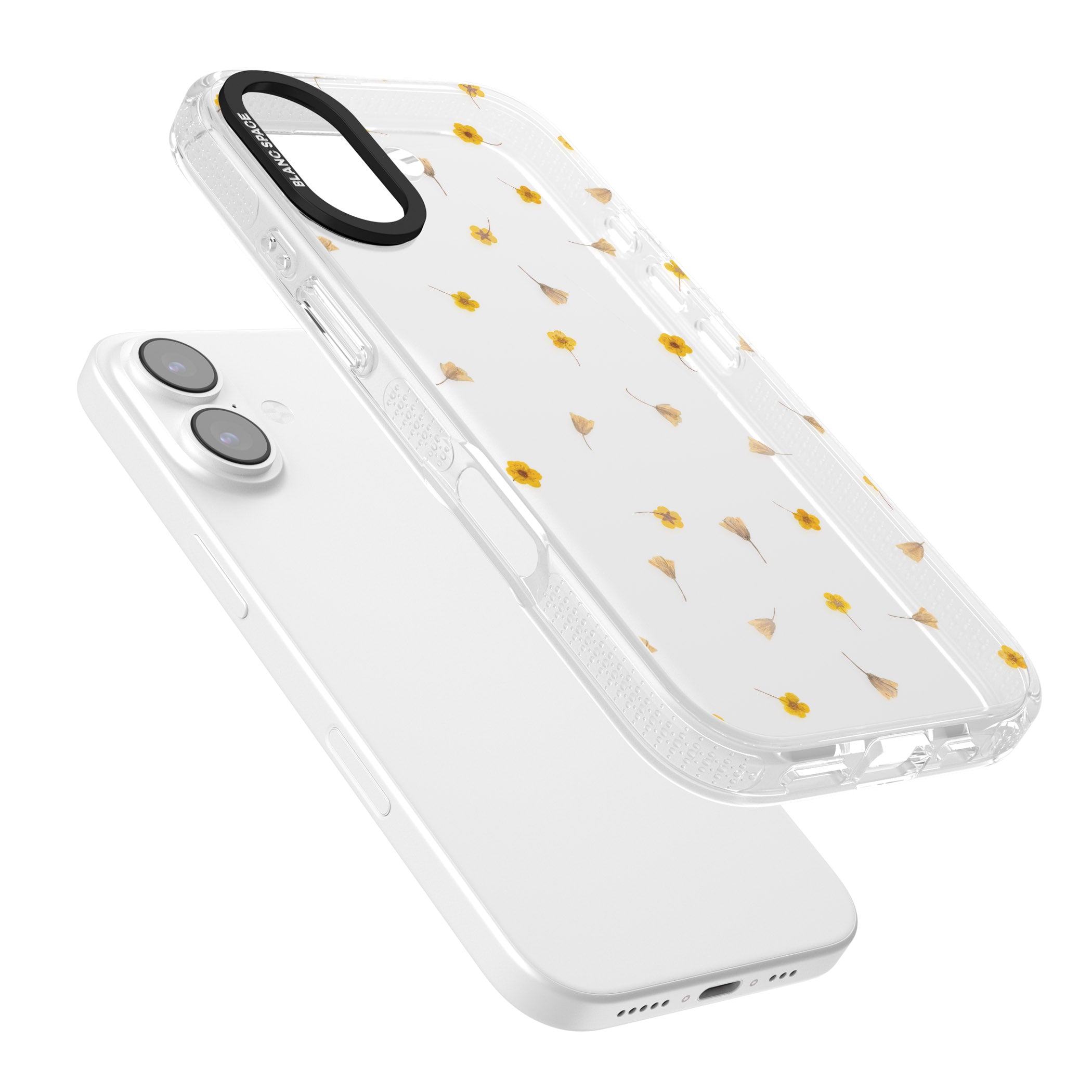 Tiny Yellow Flower iPhone 17 Impact Air Clear Phone Case Colours