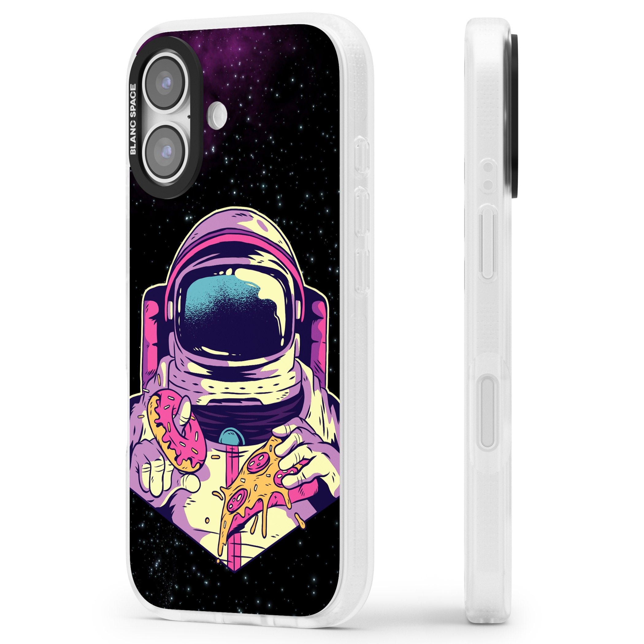 Astro Cheat Meal iPhone 17 Impact Air Clear Phone Case Side Profile