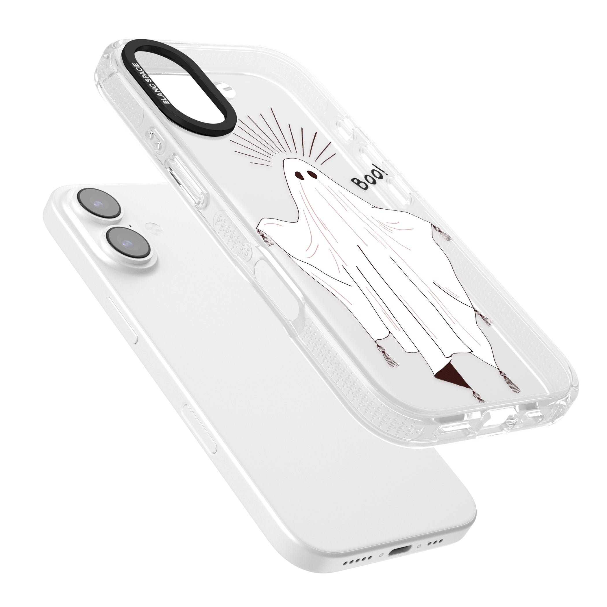 Boo! iPhone 17 Impact Air Clear Phone Case Colours