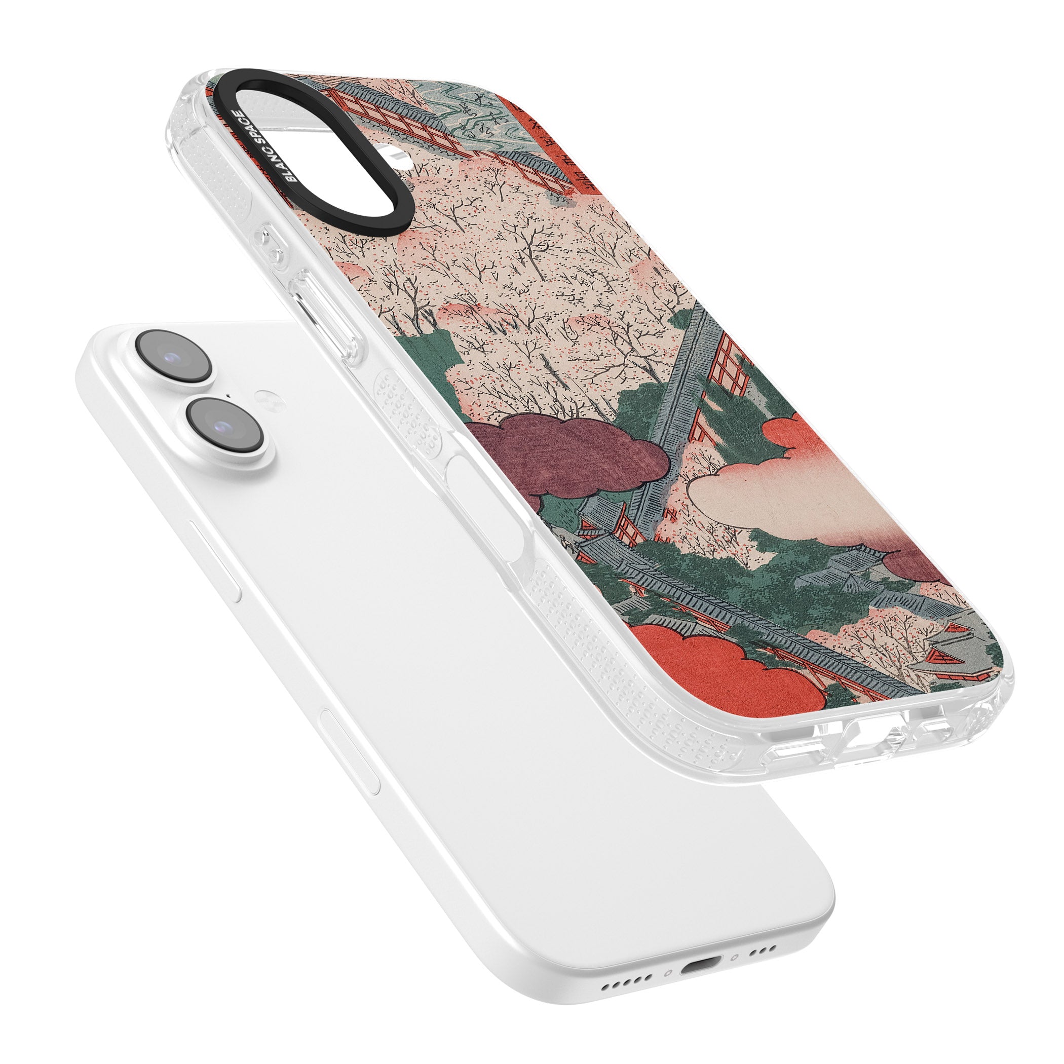 Vintage Japanese Illustrations Japanese City iPhone 17 Impact Air Clear Phone Case Colours