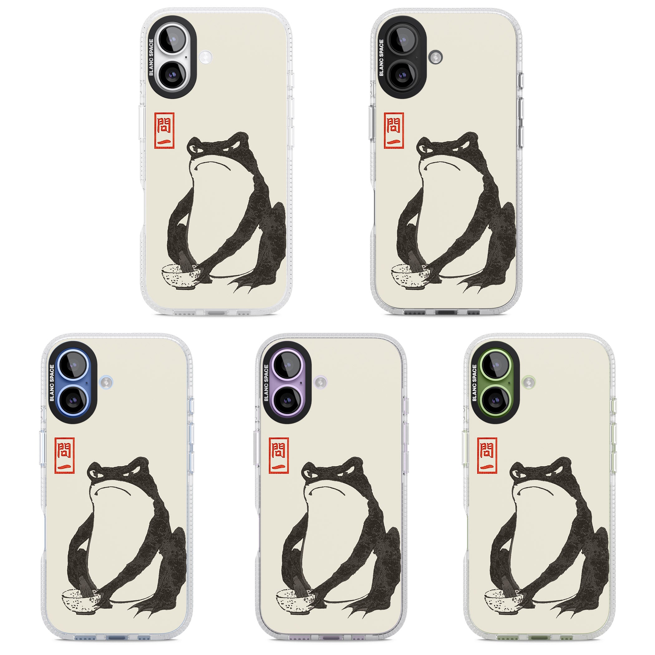 Matsumoto Hoji Grumpy Toad iPhone 17 Impact Air Clear Phone Case APT Impact Protection