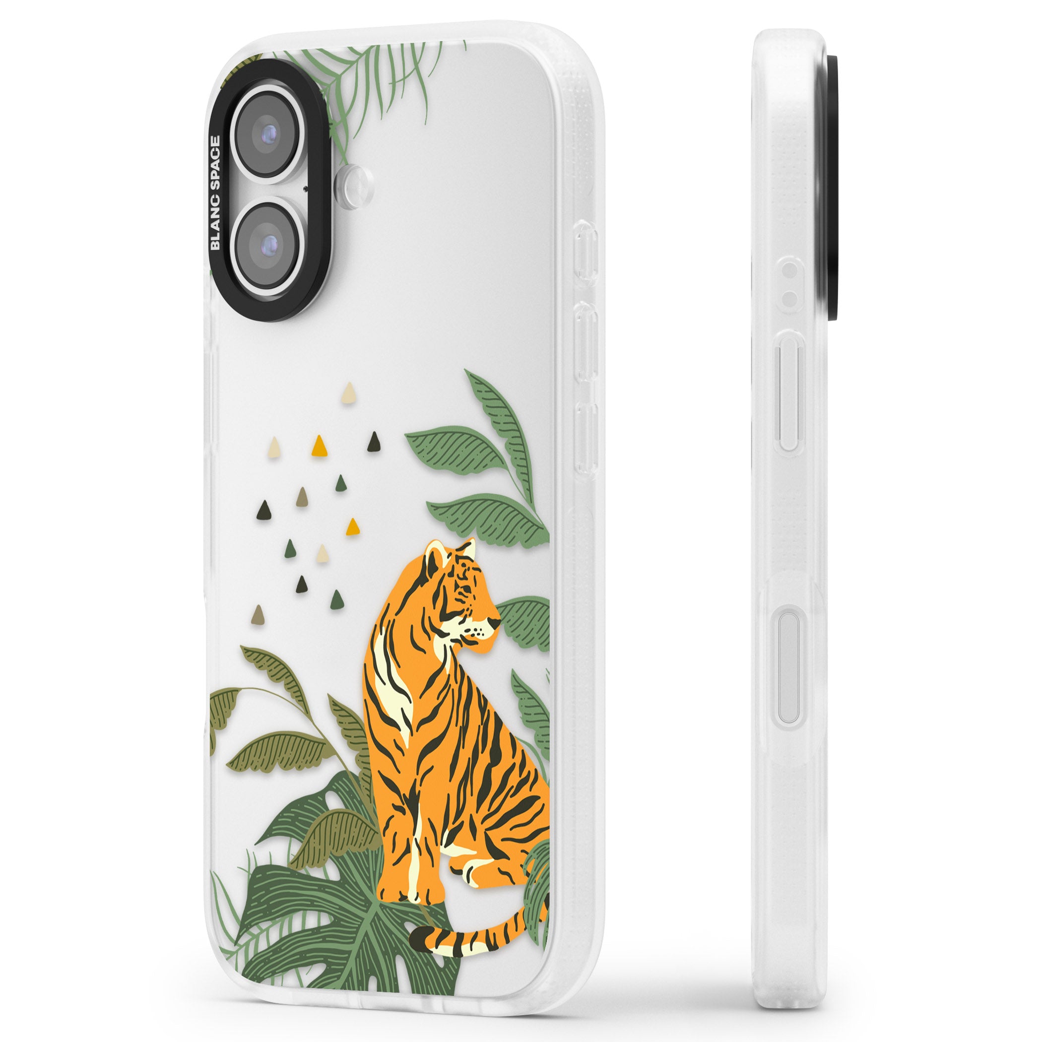 Tiger Jungle iPhone 17 Impact Air Clear Phone Case Side Profile