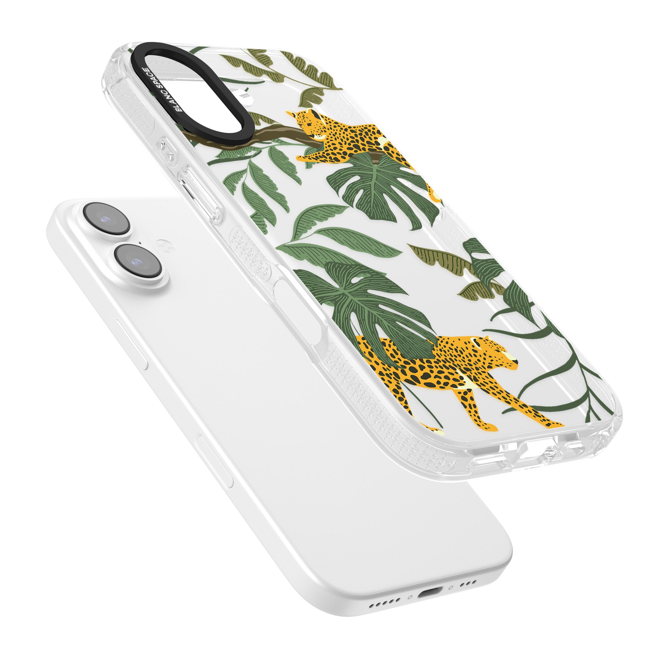 Jungle Cat Pattern iPhone 17 Impact Air Clear Phone Case Colours
