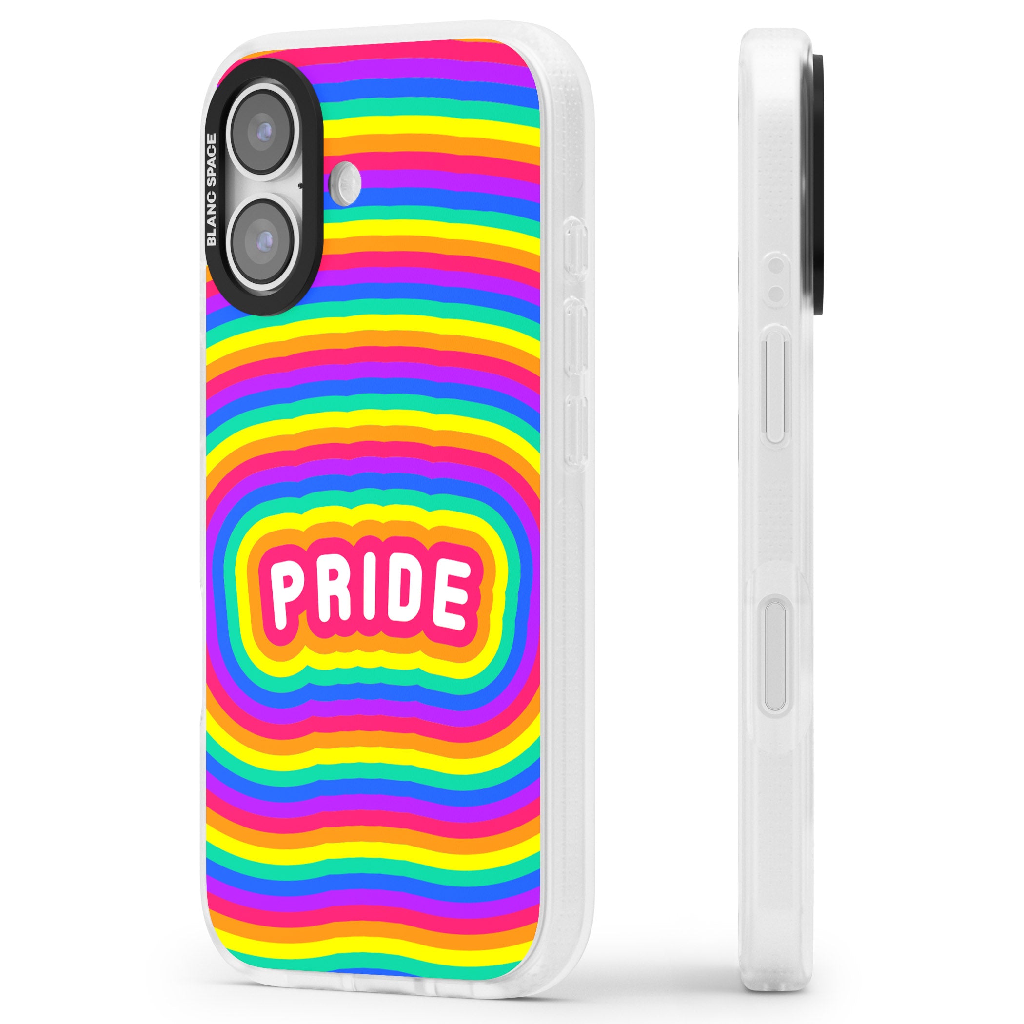 Pride iPhone 17 Impact Air Clear Phone Case Side Profile