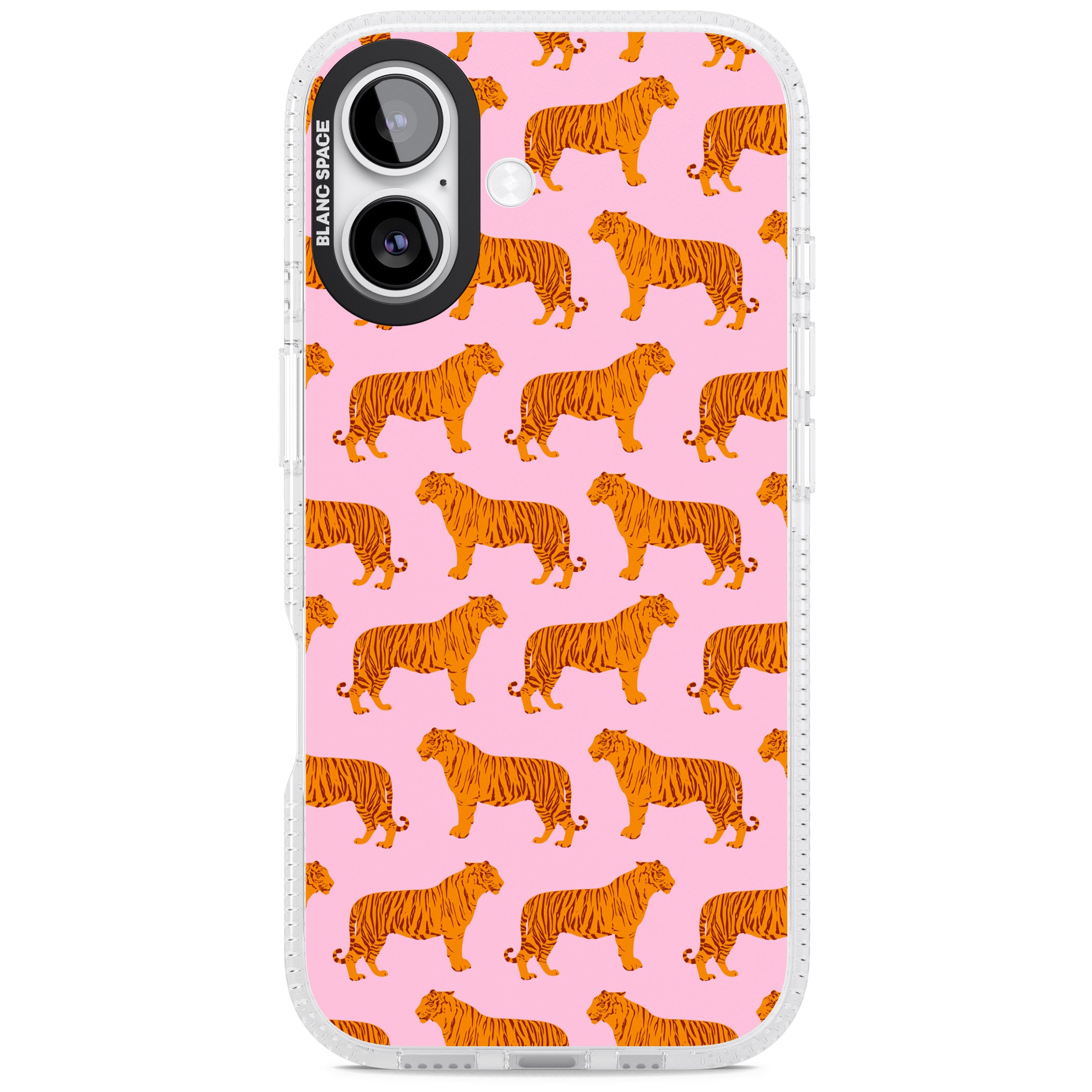 Tiger Pink Pattern iPhone 17 Impact Air Clear Phone Case