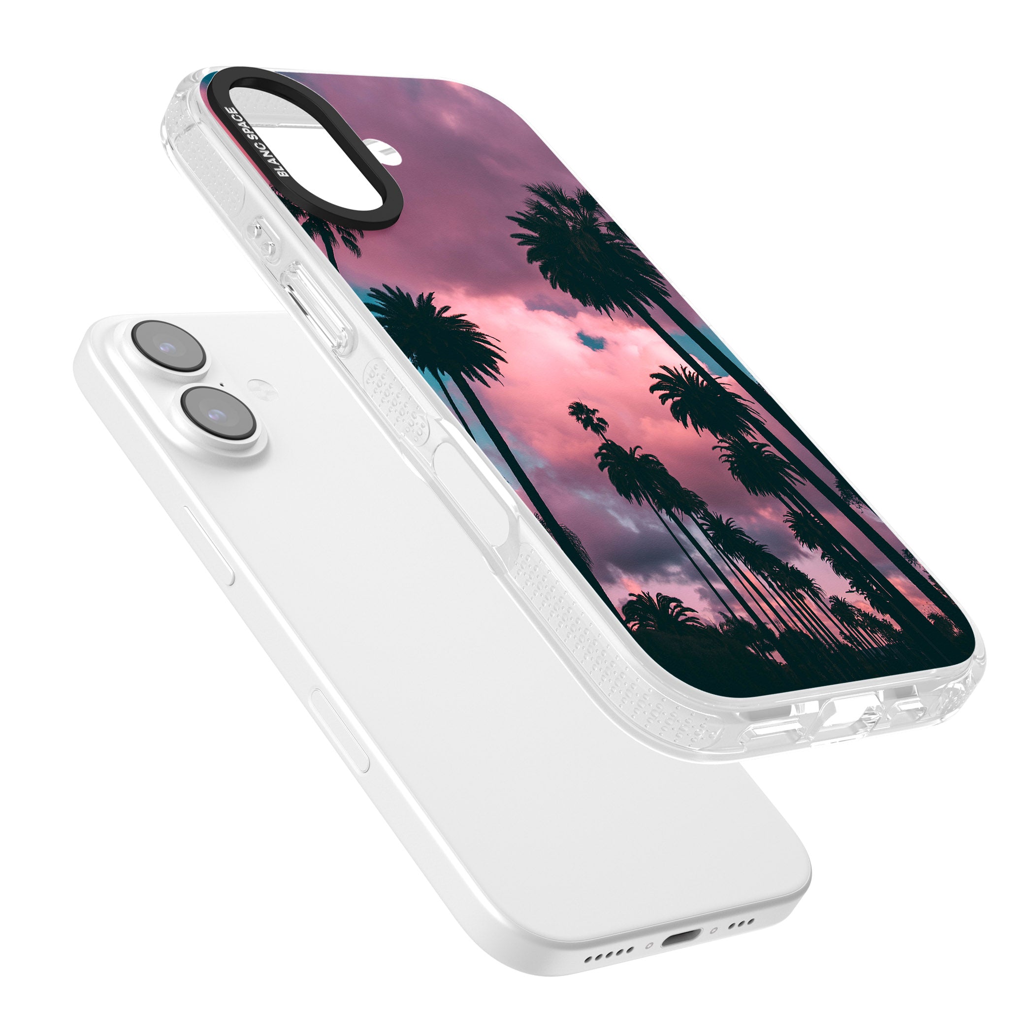Sunset Palms iPhone 17 Impact Air Clear Phone Case Colours