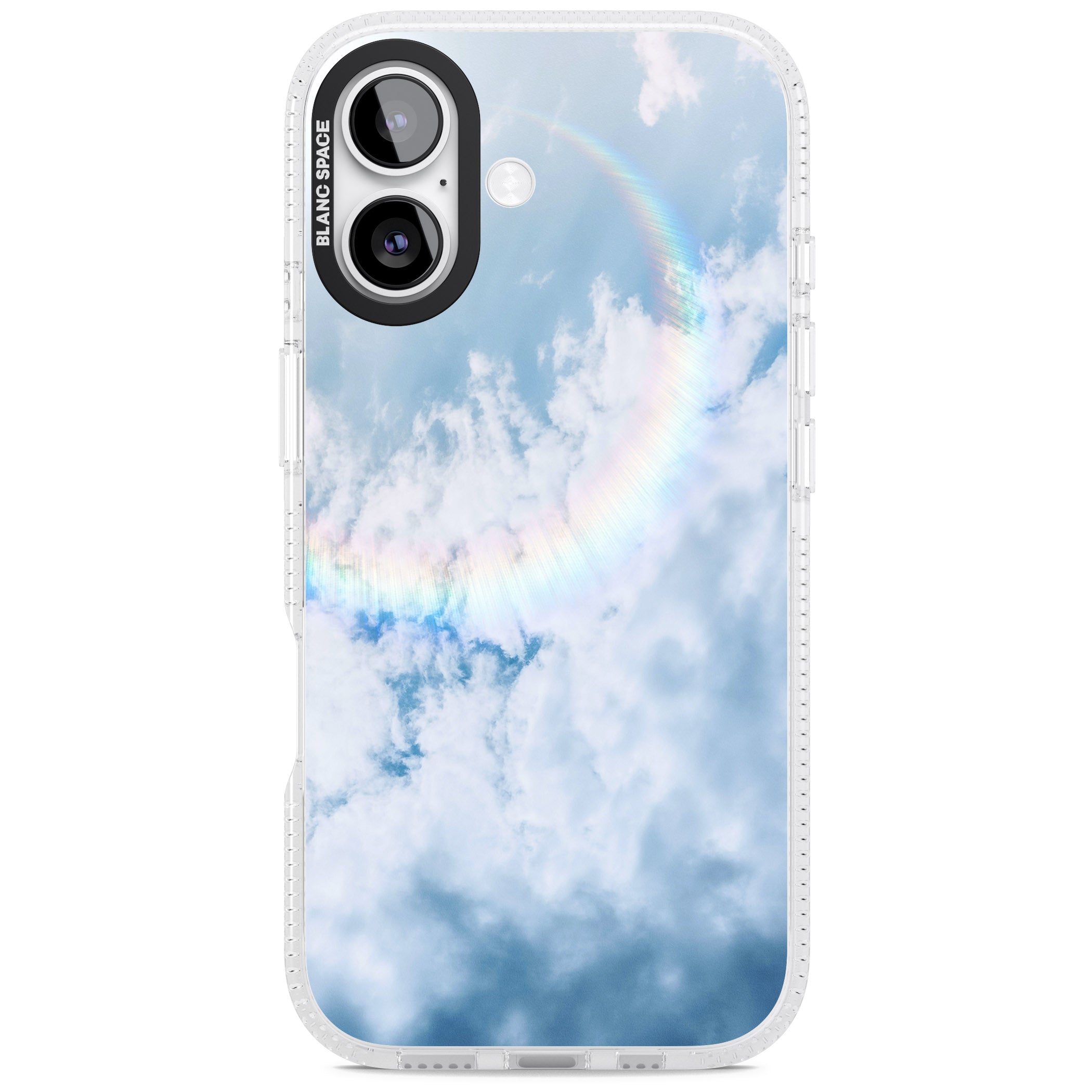 Pastel Rainbow Sky iPhone 17 Impact Air Clear Phone Case