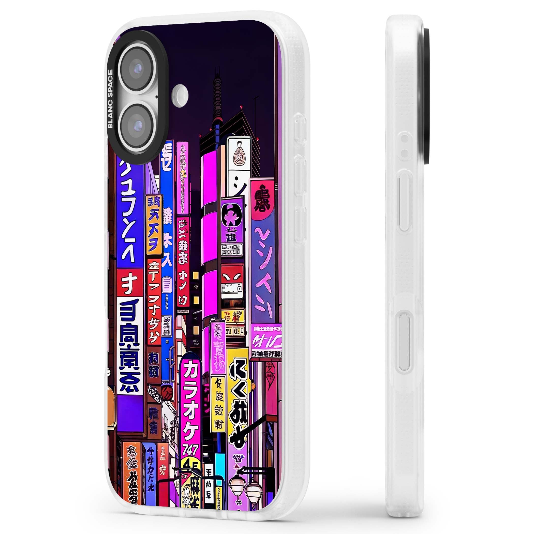 NEON NIGHT anime iPhone case | Clear Case Impact Air case for iPhone 17