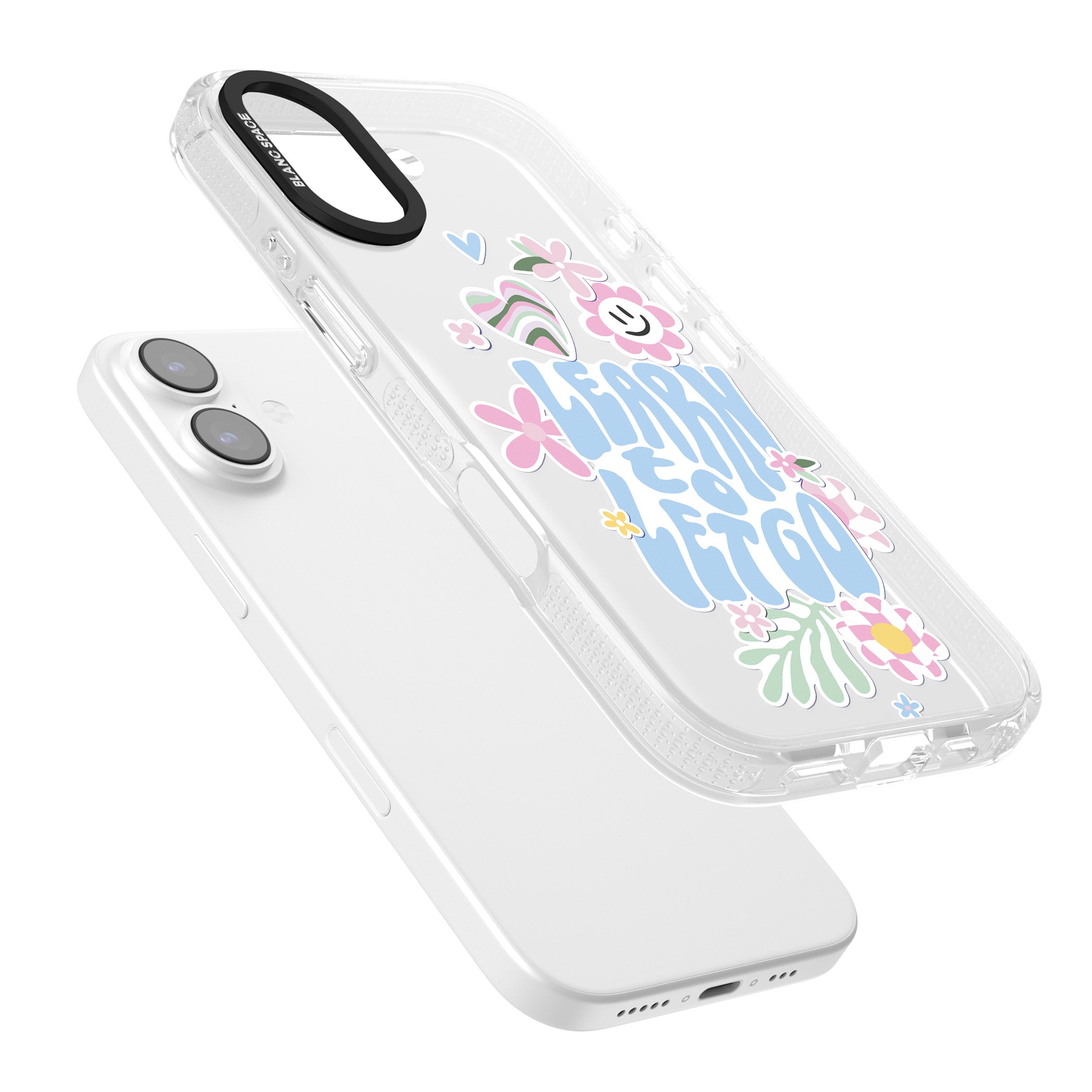 Learn To Let Go iPhone 17 Impact Air Clear Phone Case Colours