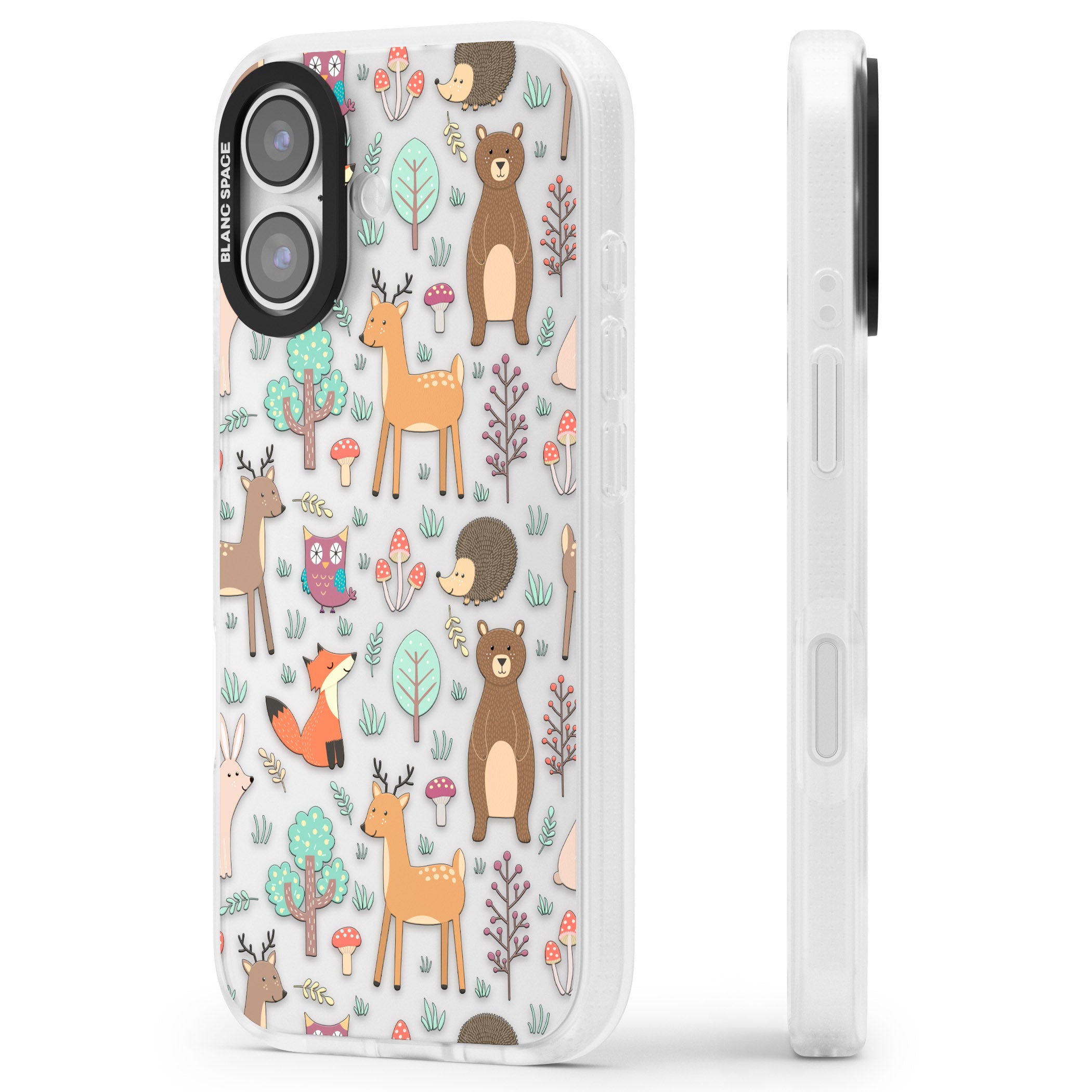 Wildlife Pattern iPhone 17 Impact Air Clear Phone Case Side Profile