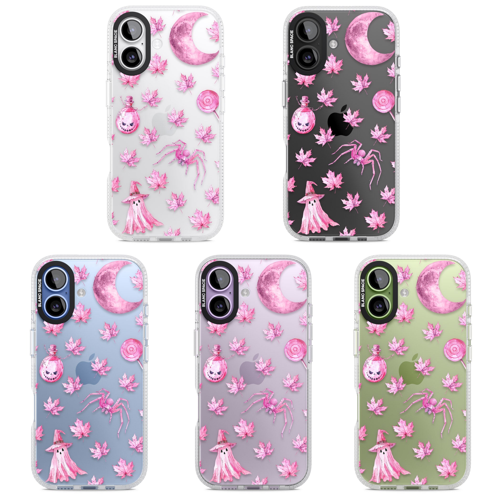 Pink Moon Maple iPhone 17 Impact Air Clear Phone Case APT Impact Protection