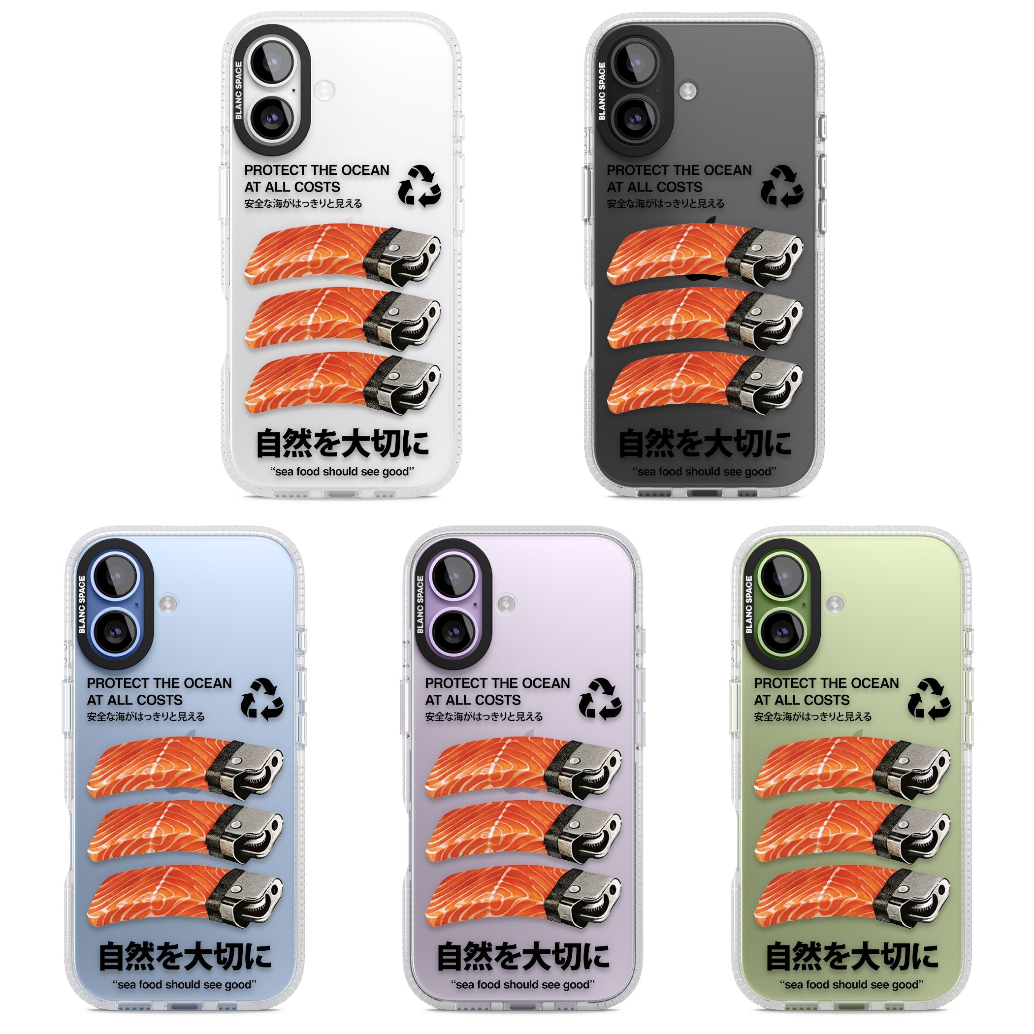 Protect The Ocean iPhone 17 Impact Air Clear Phone Case APT Impact Protection