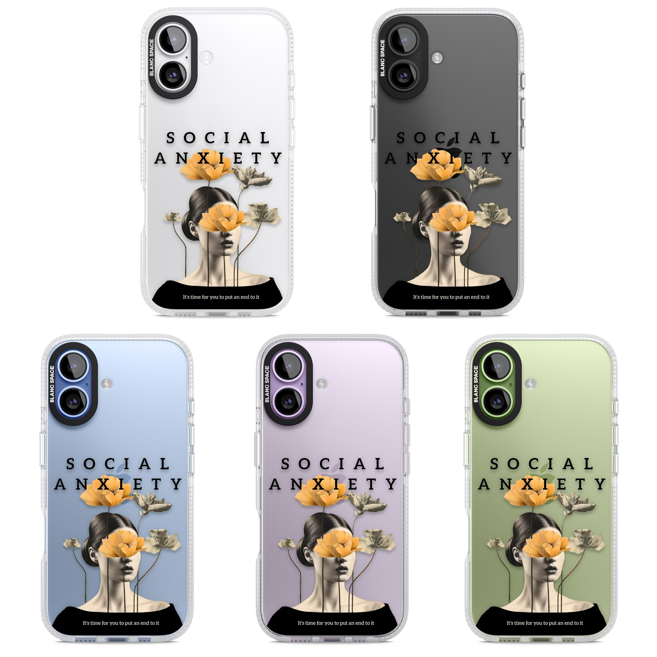 Social Anxiety iPhone 17 Impact Air Clear Phone Case APT Impact Protection