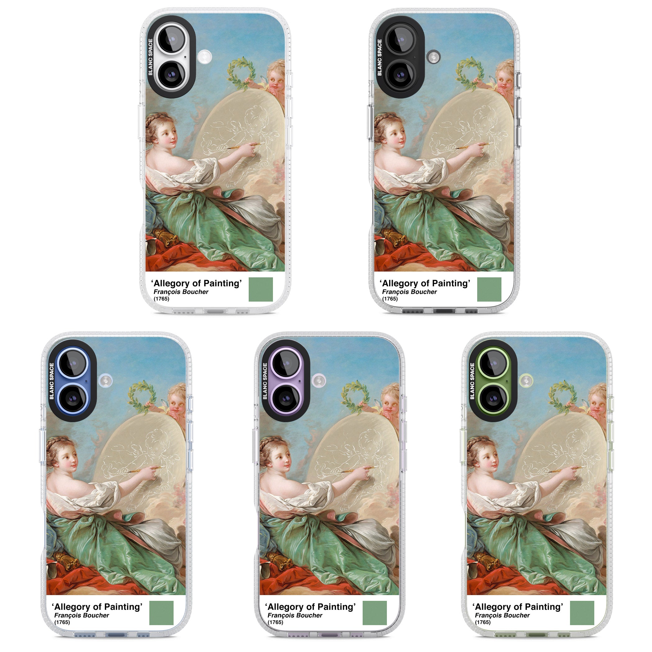 Allegory Of Painting iPhone 17 Impact Air Clear Phone Case APT Impact Protection