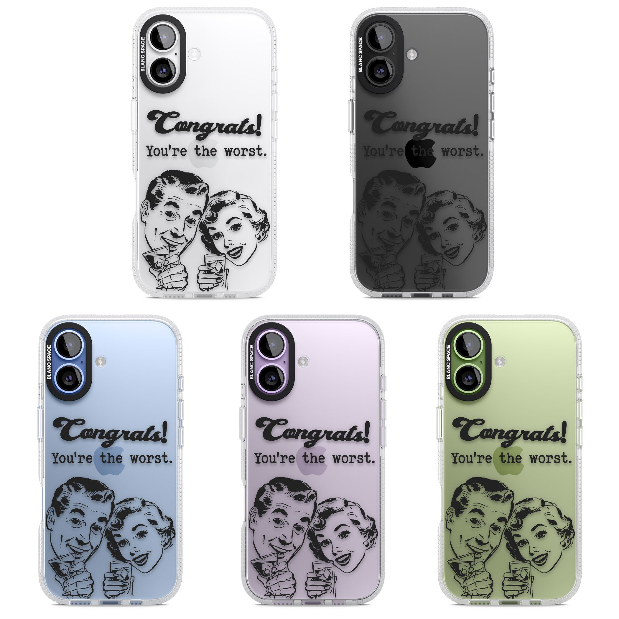 Congrats Youre The Worst iPhone 17 Impact Air Clear Phone Case APT Impact Protection