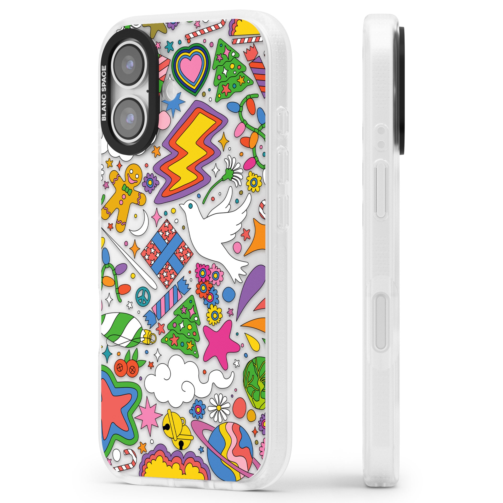 Whimsical Wonderland iPhone 17 Impact Air Clear Phone Case Side Profile