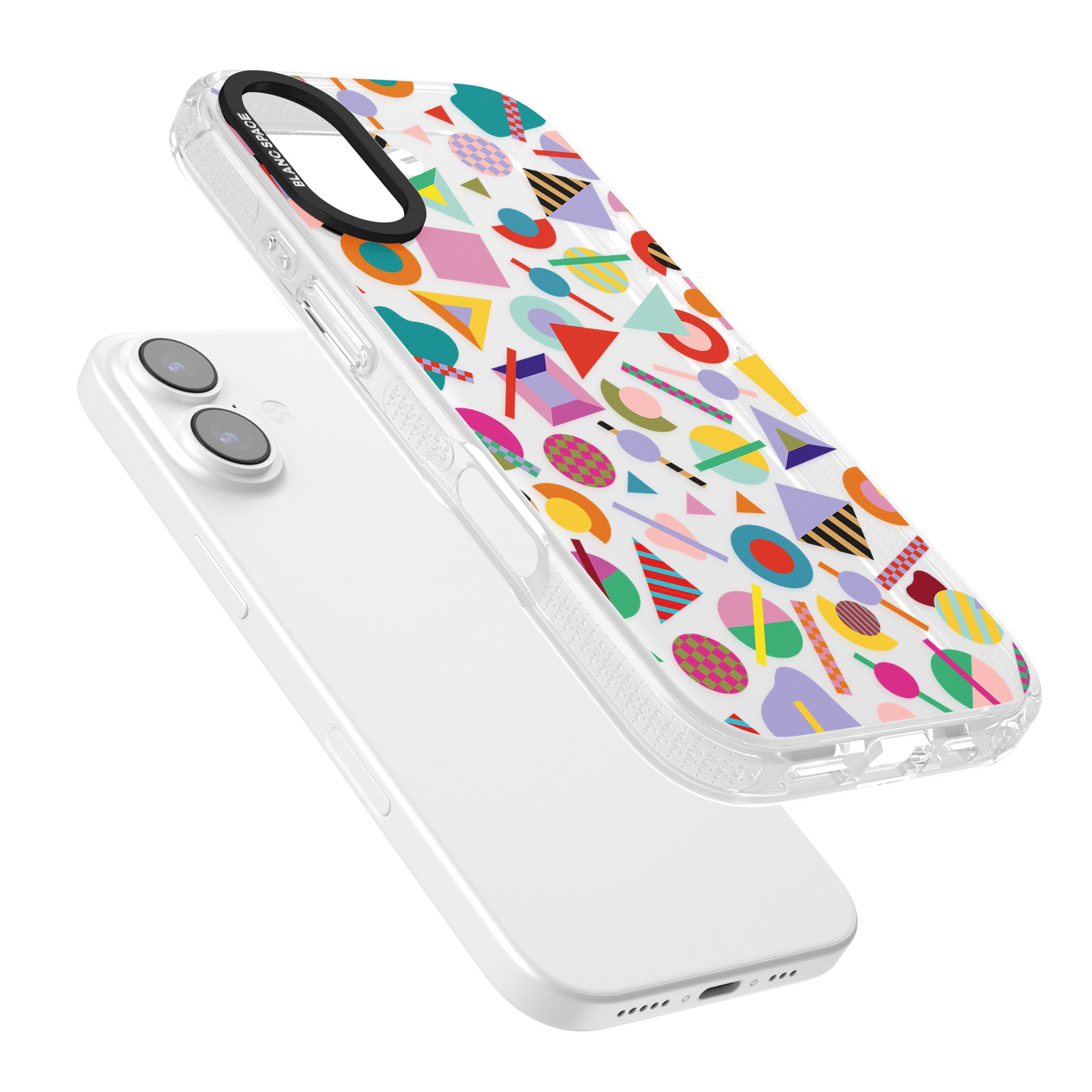 Retro Carnival Shapes iPhone 17 Impact Air Clear Phone Case Colours