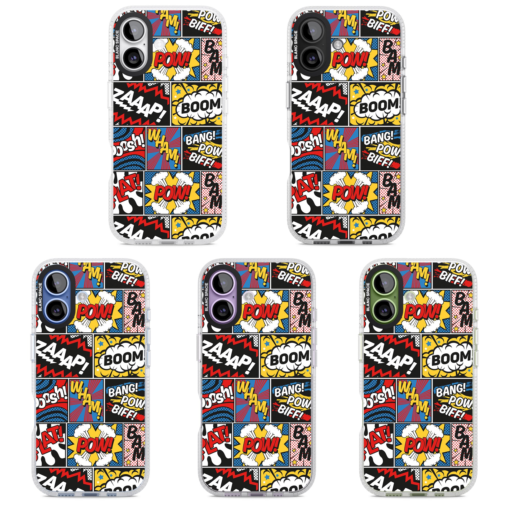 Onomatopoeia iPhone 17 Impact Air Clear Phone Case APT Impact Protection