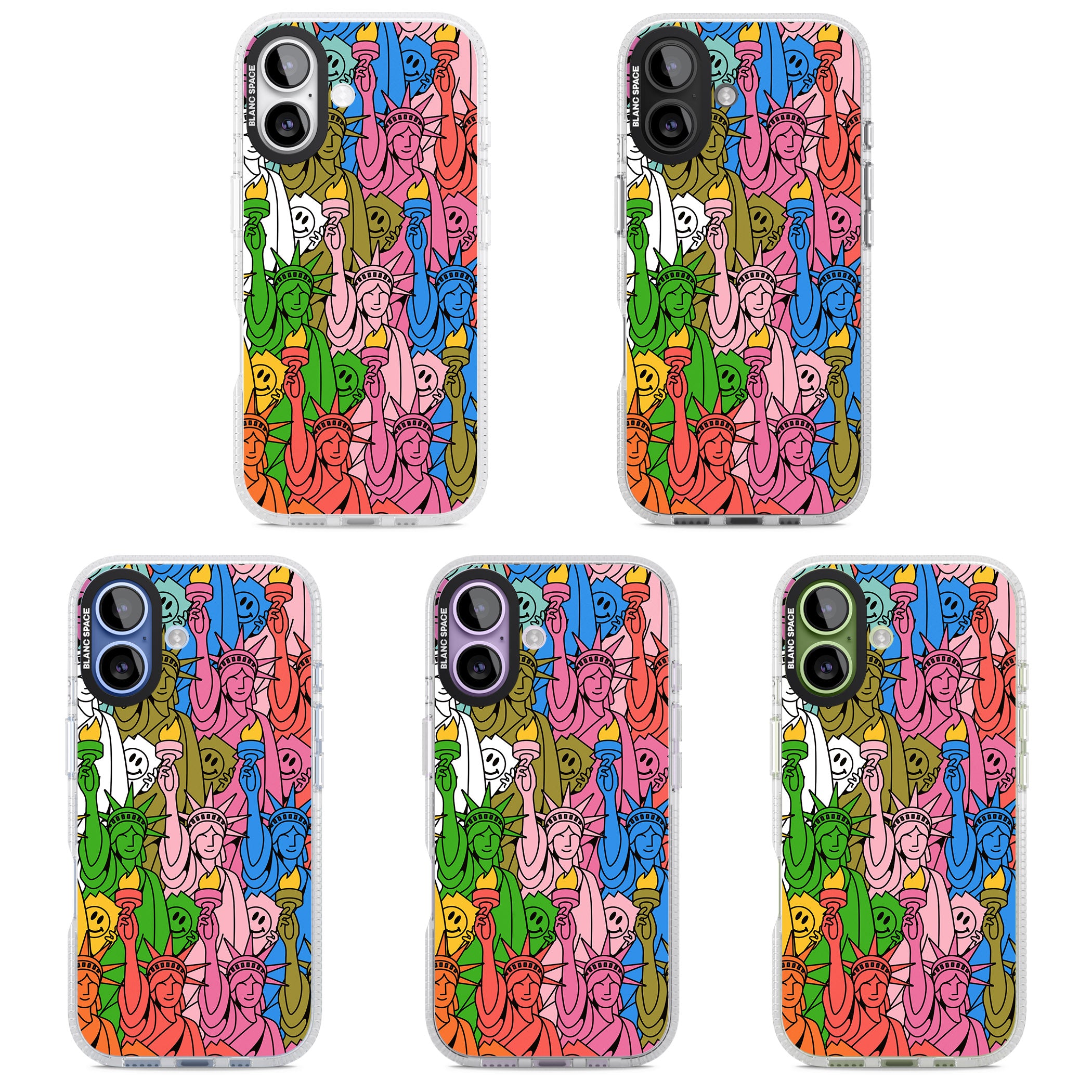 Multicolour Liberty Pattern iPhone 17 Impact Air Clear Phone Case APT Impact Protection