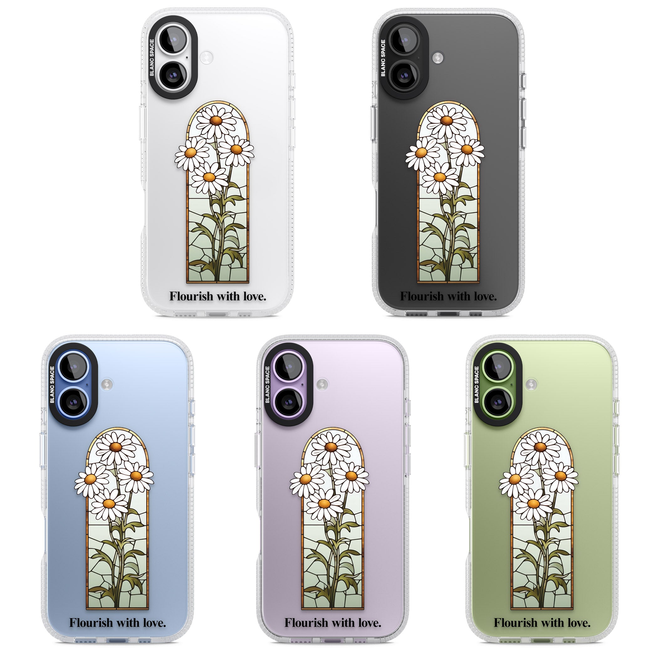 Flourish With Love iPhone 17 Impact Air Clear Phone Case APT Impact Protection