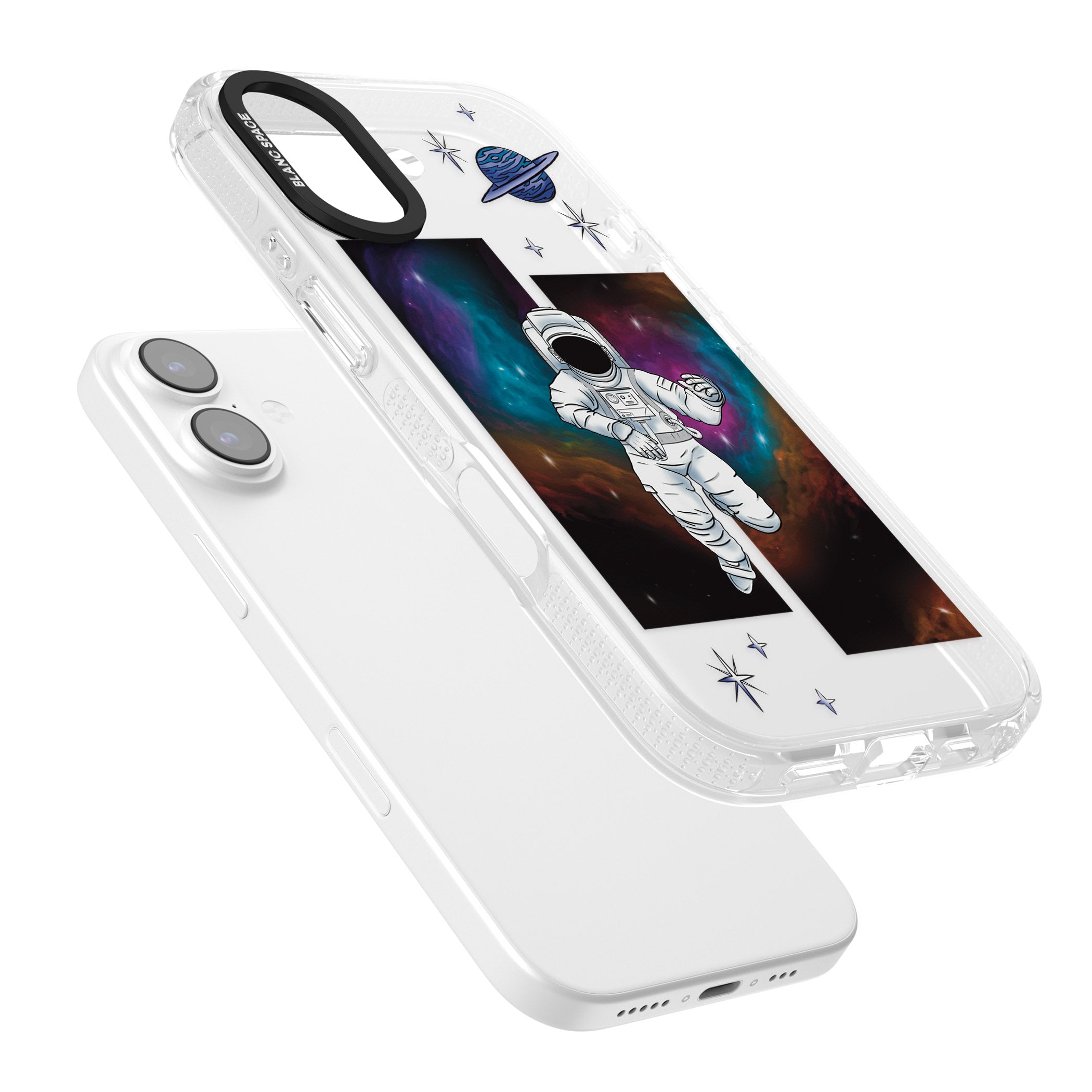 Escape The Nebula iPhone 17 Impact Air Clear Phone Case Colours