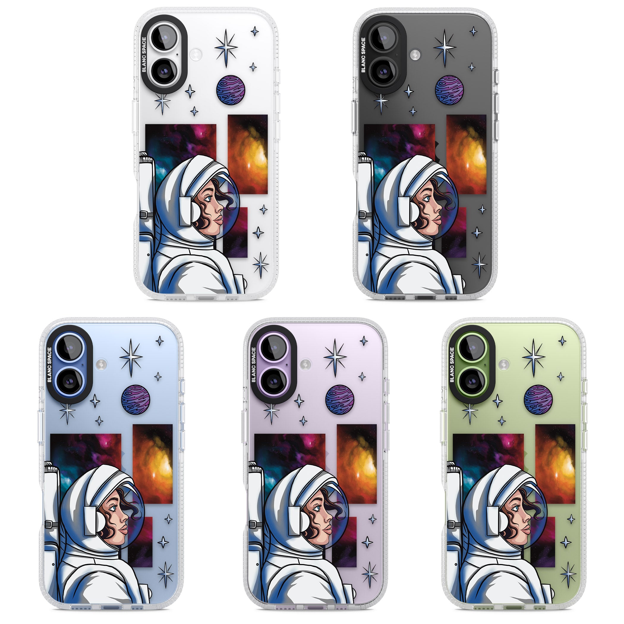 Cosmic Ambition iPhone 17 Impact Air Clear Phone Case APT Impact Protection