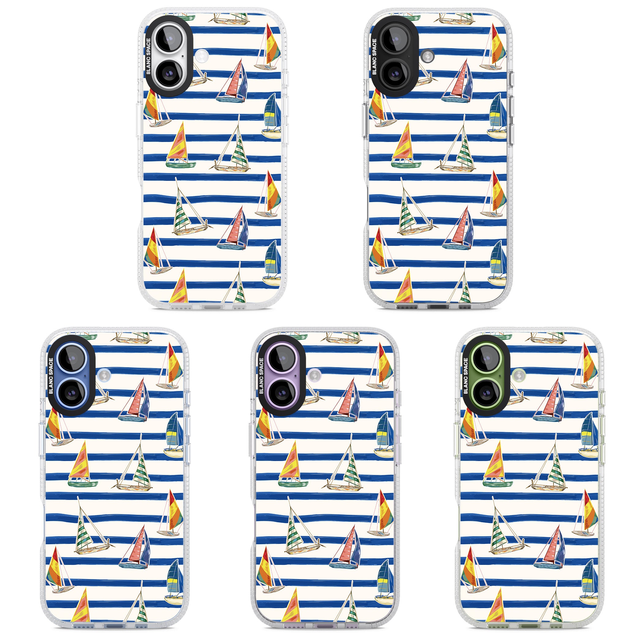 Coastal Sailboats iPhone 17 Impact Air Clear Phone Case APT Impact Protection