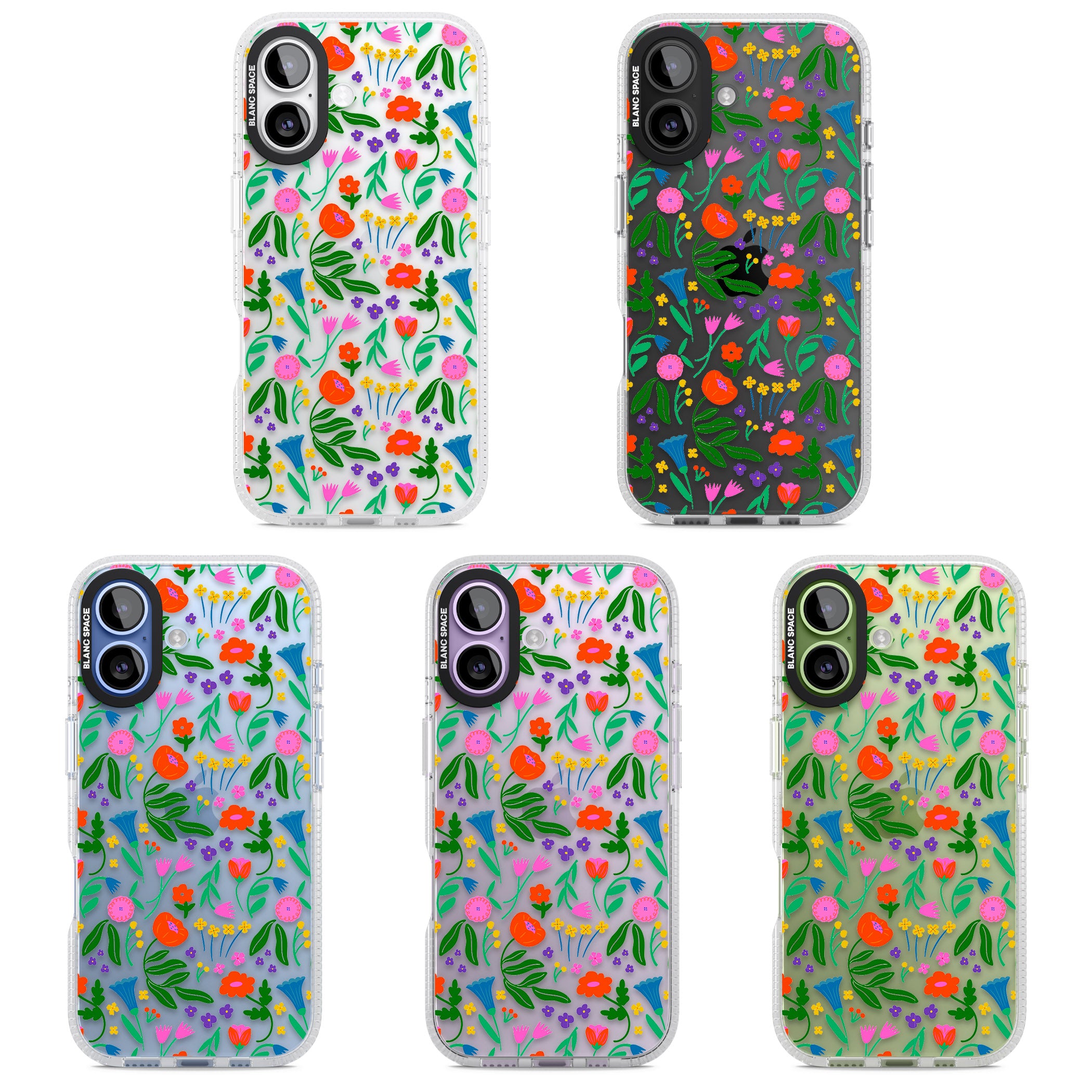 Summer Floral Fiesta iPhone 17 Impact Air Clear Phone Case APT Impact Protection