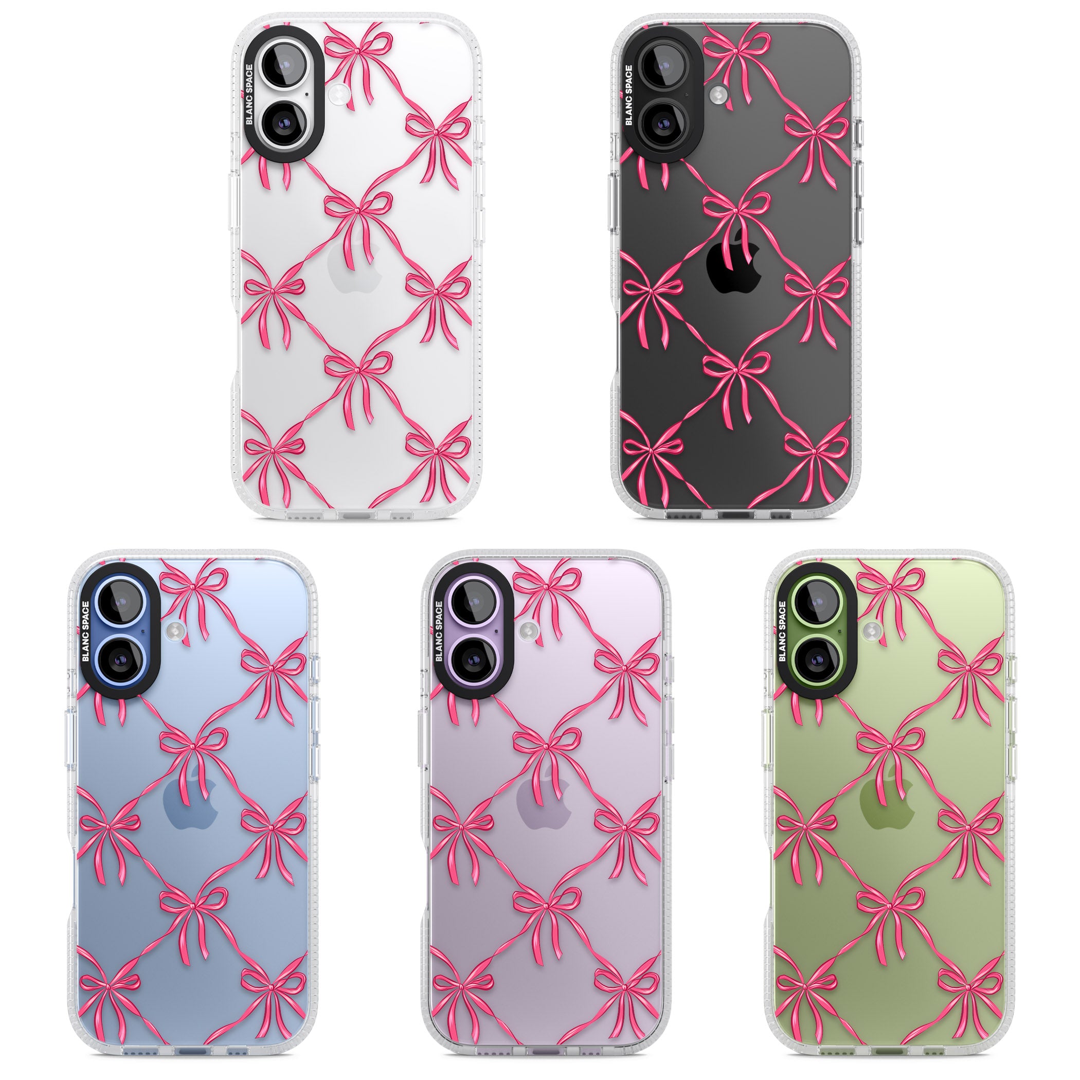 Bow Knots iPhone 17 Impact Air Clear Phone Case APT Impact Protection