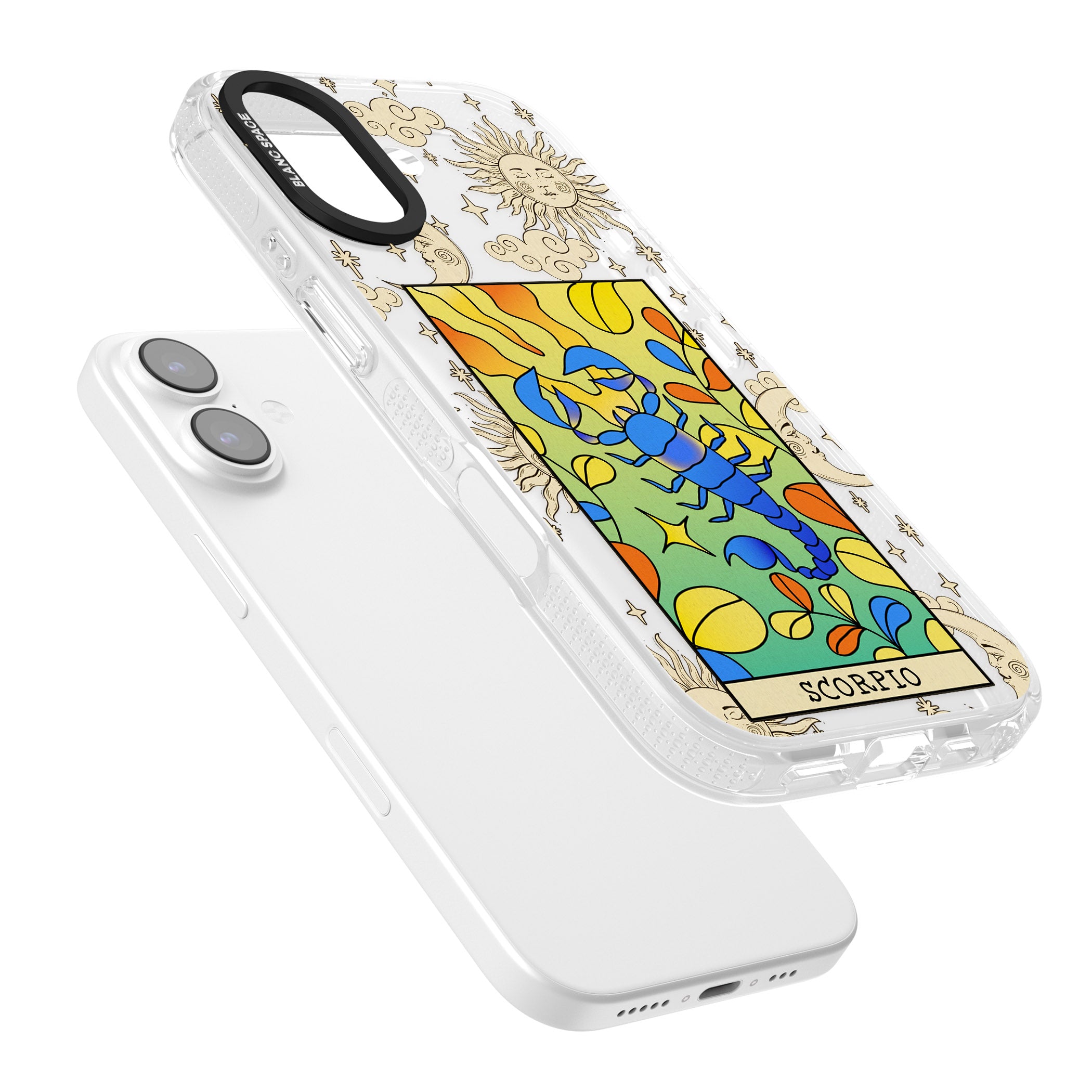 Celestial Zodiac Scorpio iPhone 17 Impact Air Clear Phone Case Colours