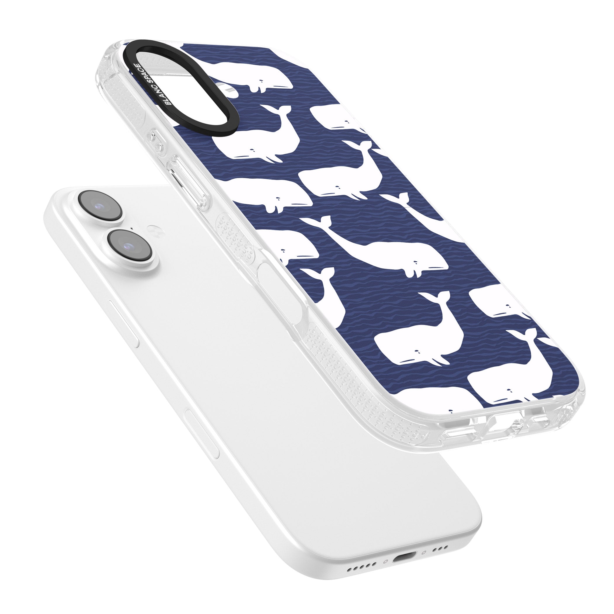 Whale Dreams iPhone 17 Impact Air Clear Phone Case Colours