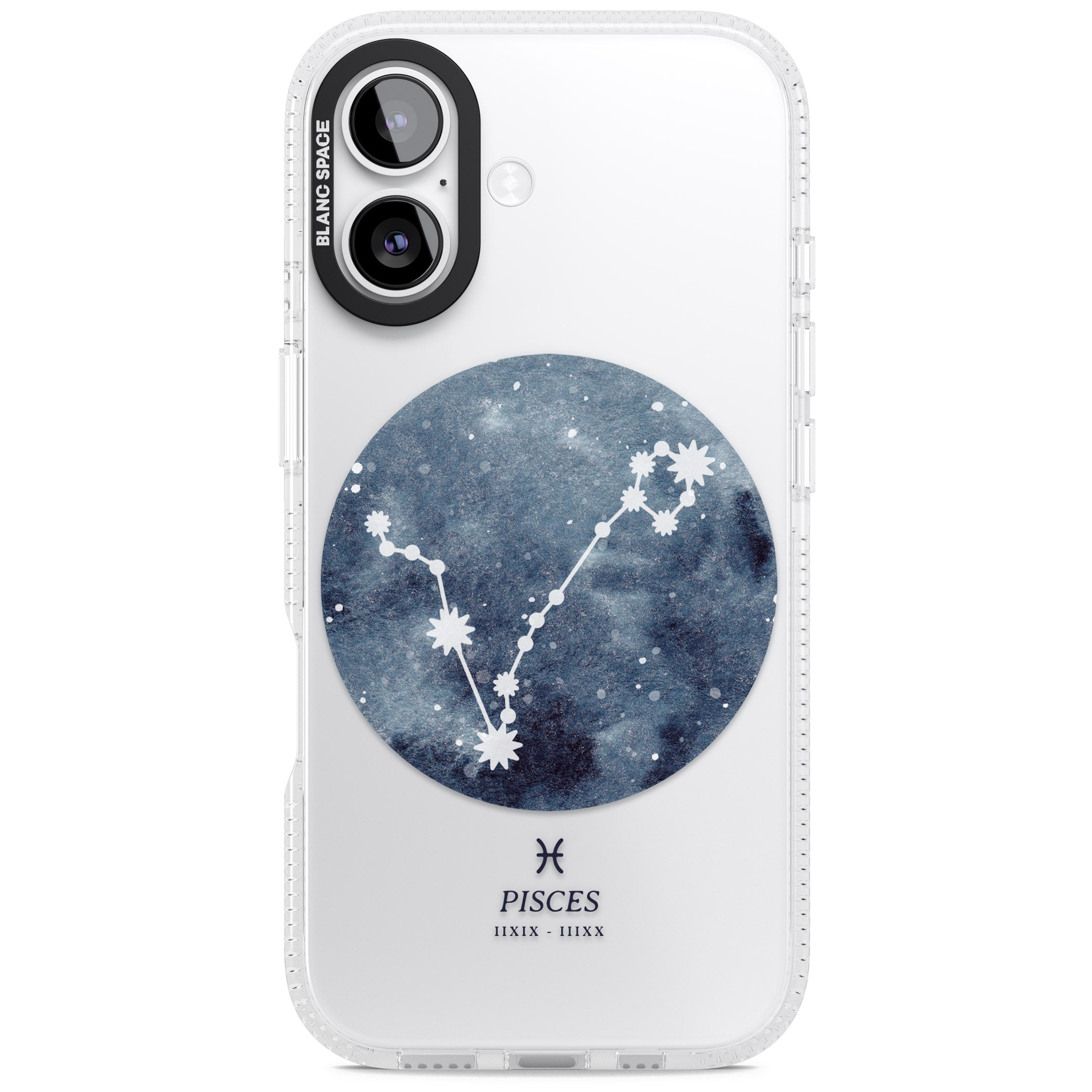 Pisces Zodiac Constellation iPhone 17 Impact Air Clear Phone Case