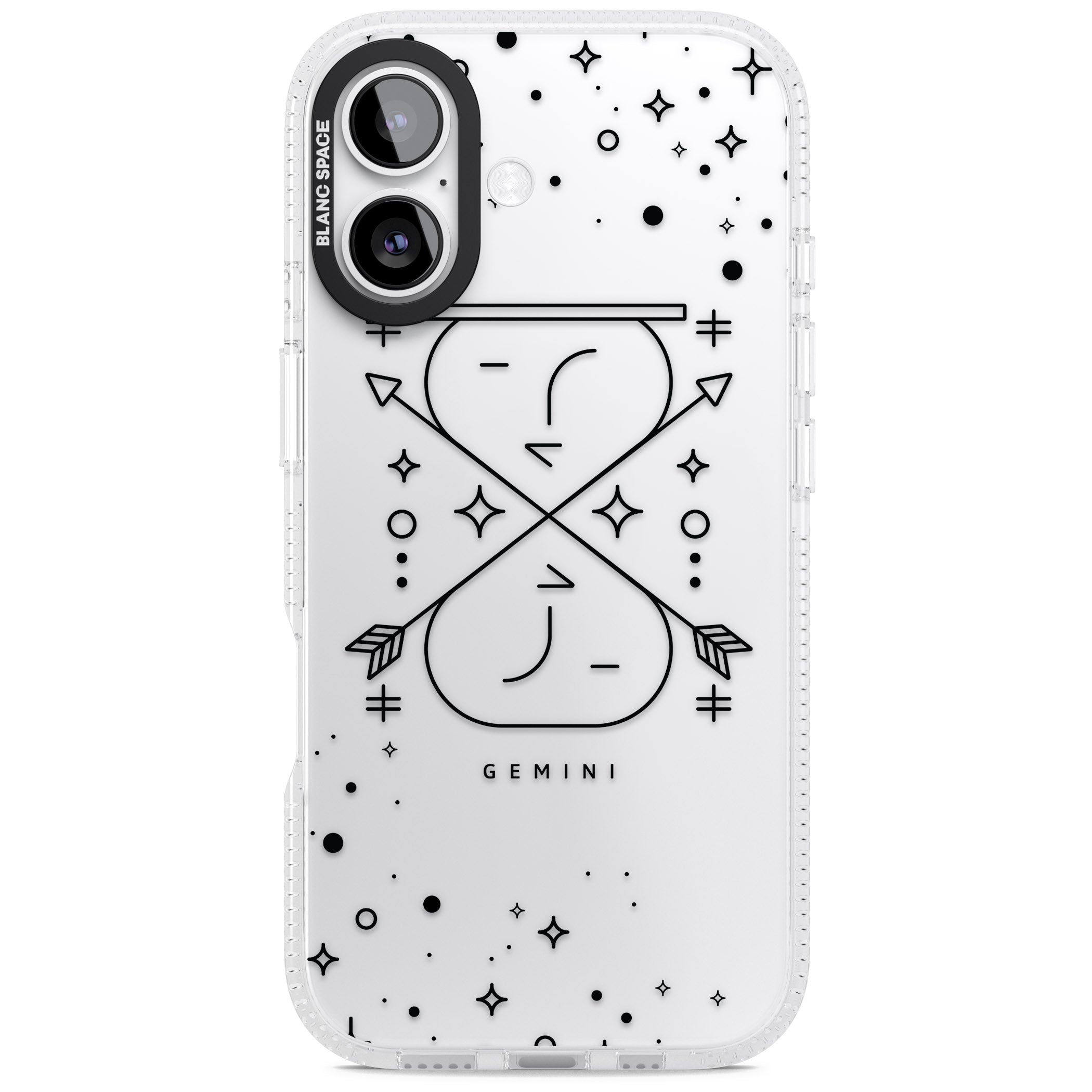 Gemini Zodiac iPhone 17 Impact Air Clear Phone Case