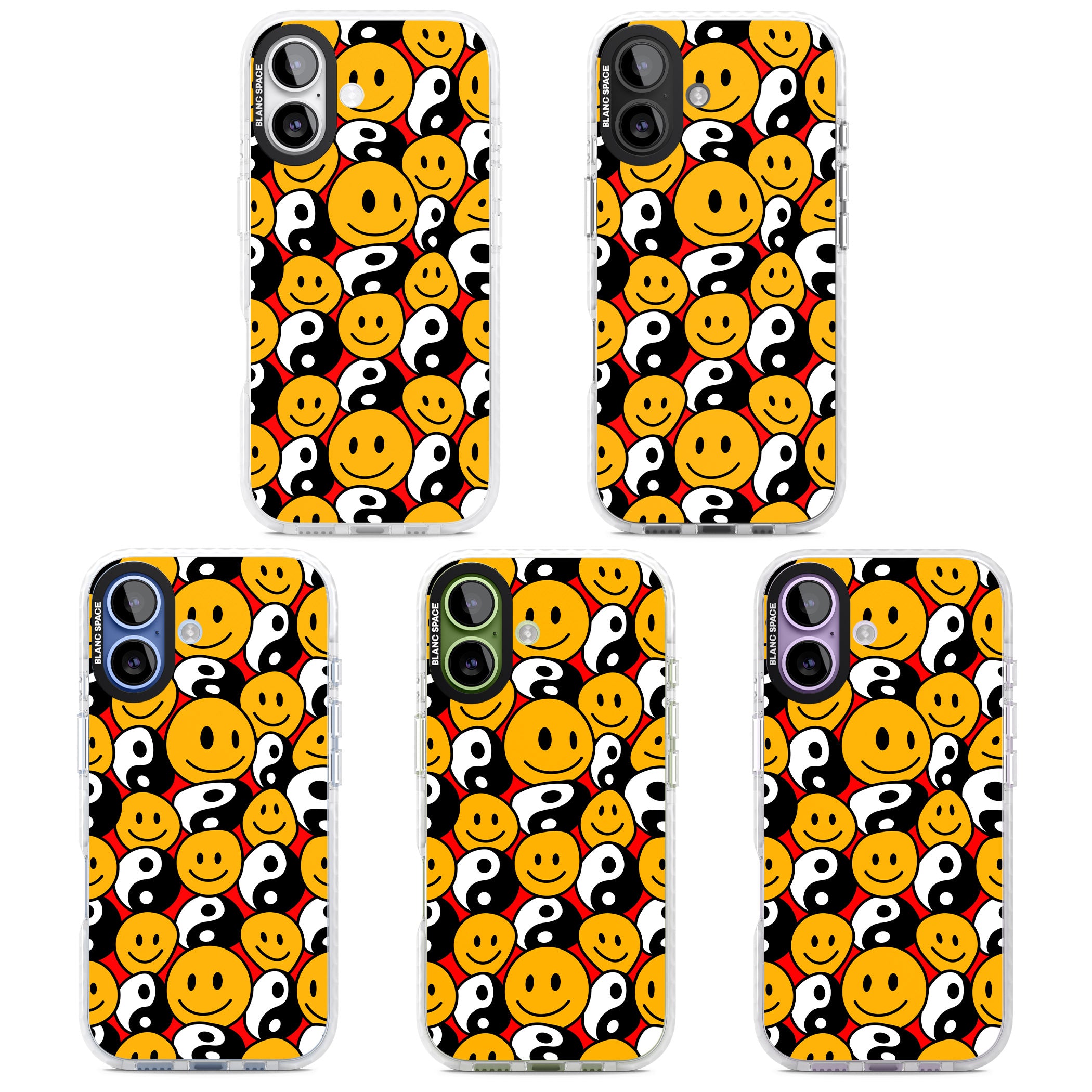 Yin Yang & Faces iPhone 17 Impact Clear Phone Case APT Impact Protection