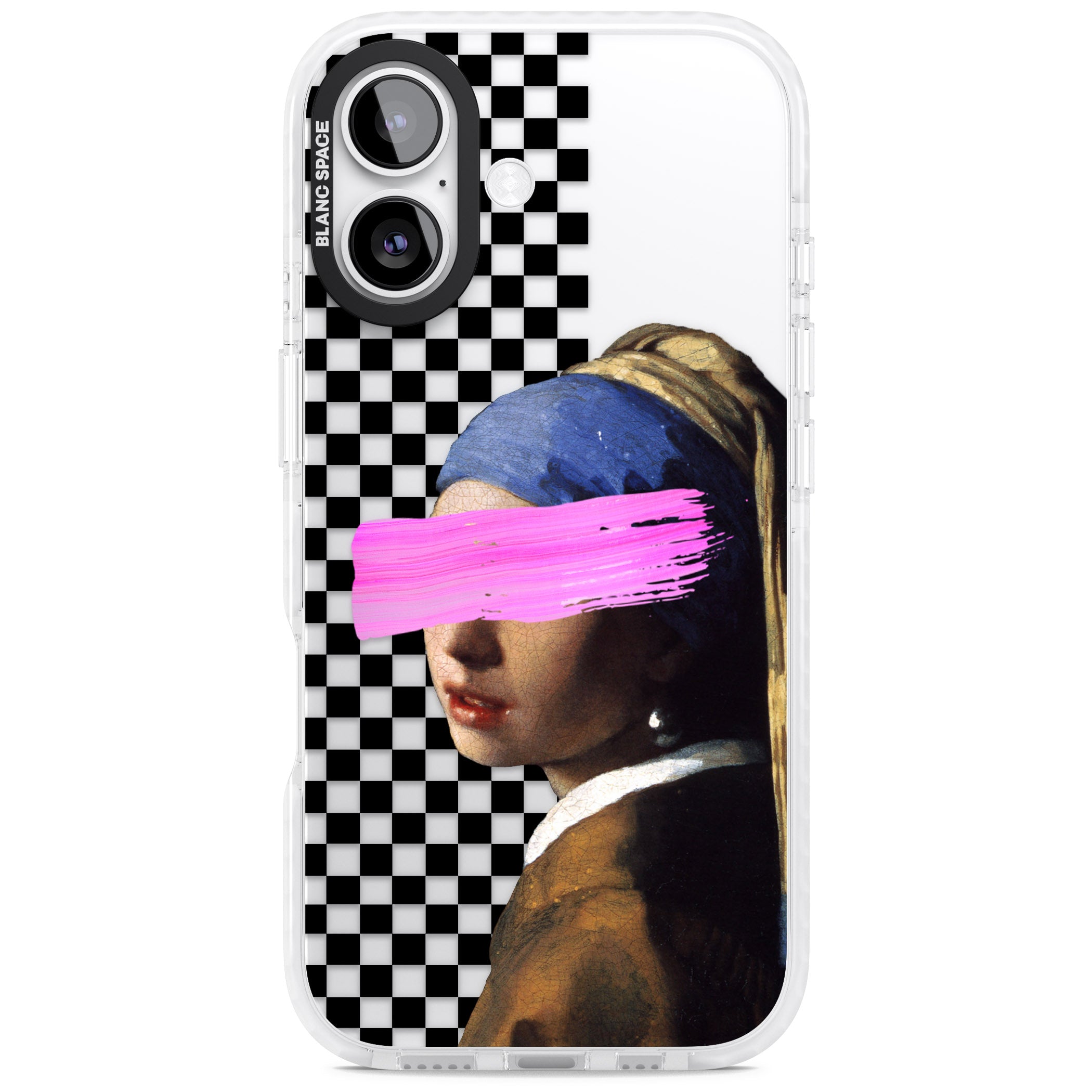 Abstract Pearl Girl iPhone 17 Impact Clear Phone Case