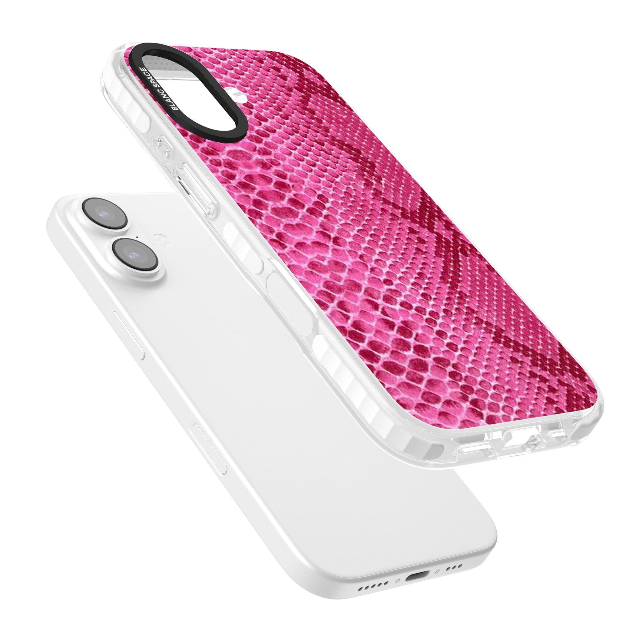 Pink Snakeskin iPhone 17 Impact Clear Phone Case Colours
