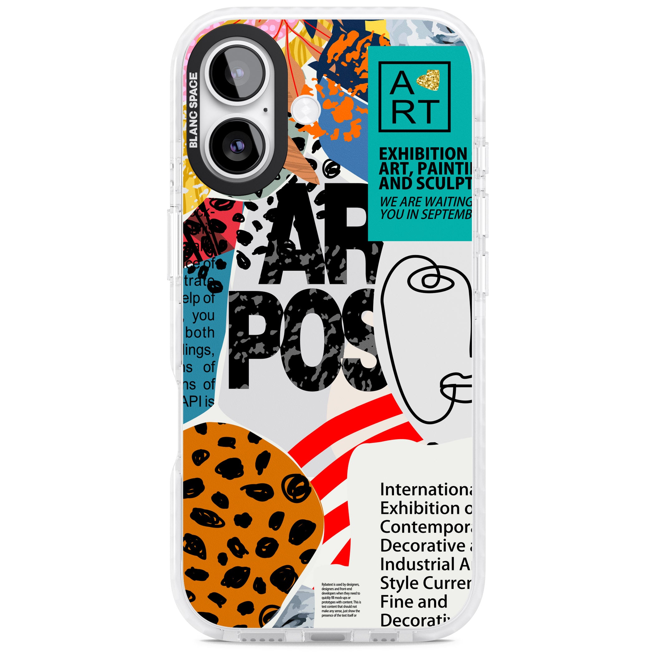 Abstract Art Poster iPhone 17 Impact Clear Phone Case