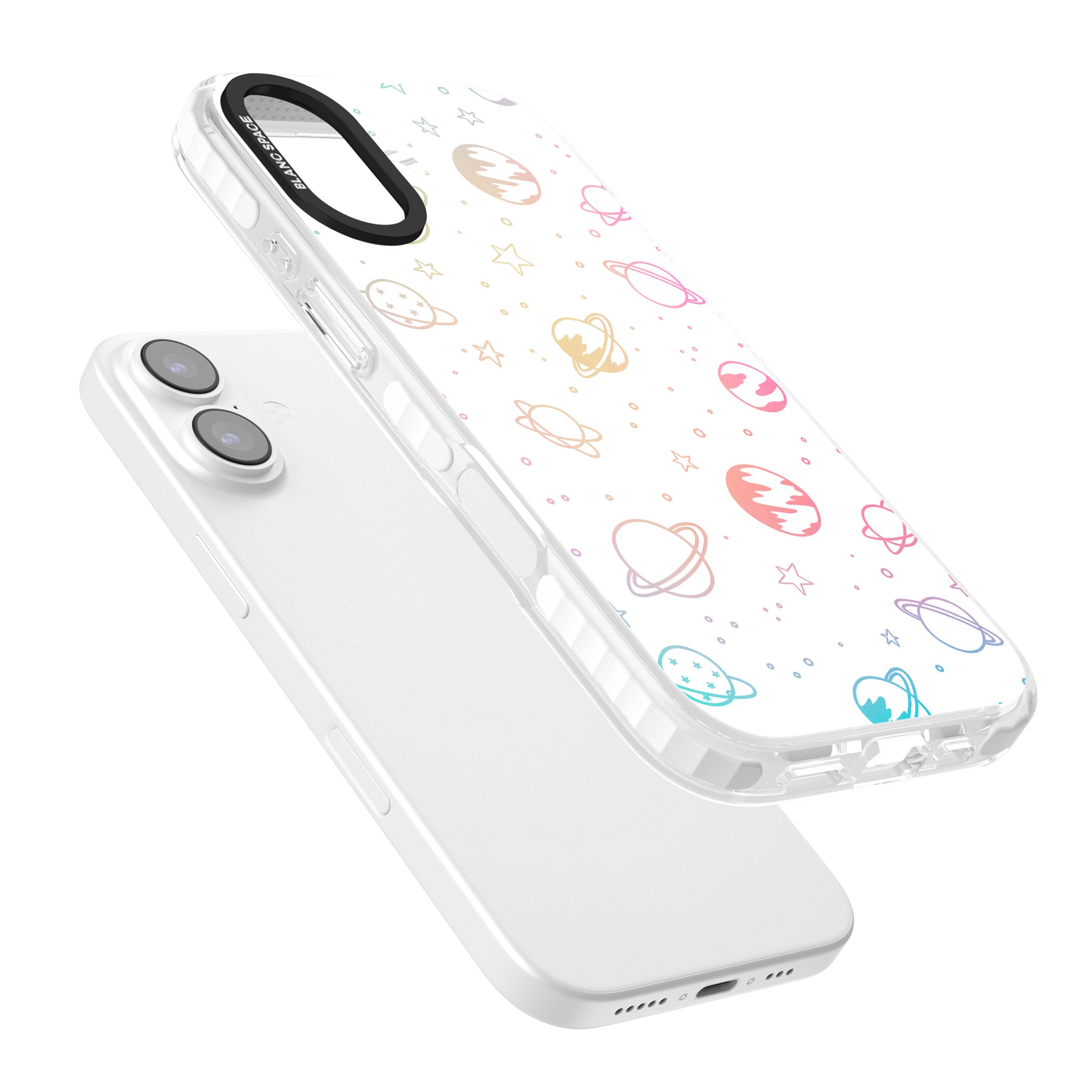 Pastel Cosmic Galaxy iPhone 17 Impact Clear Phone Case Colours