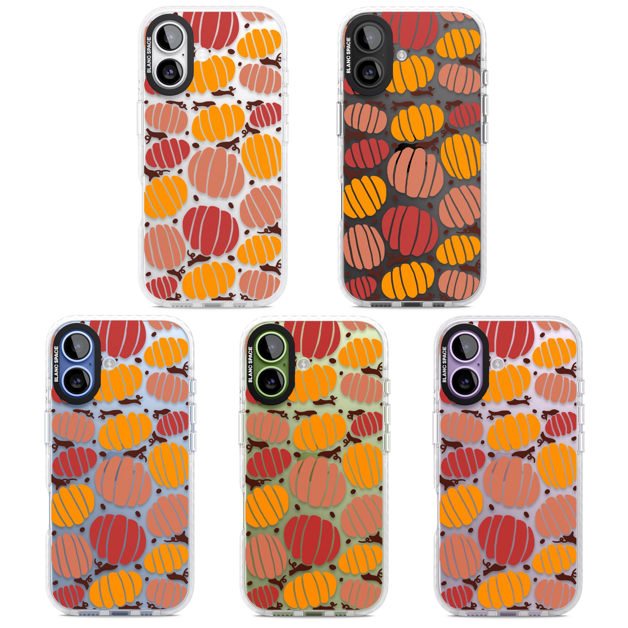 Autumn Pumpkin Patch iPhone 17 Impact Clear Phone Case APT Impact Protection