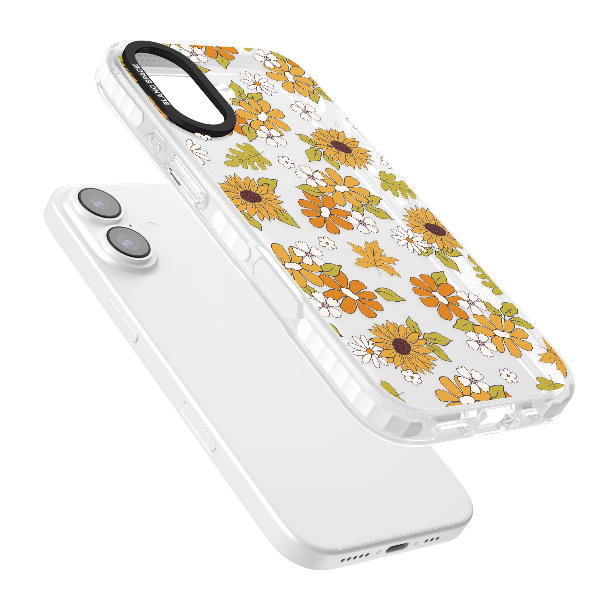 Boho Sunflowers iPhone 17 Impact Clear Phone Case Colours