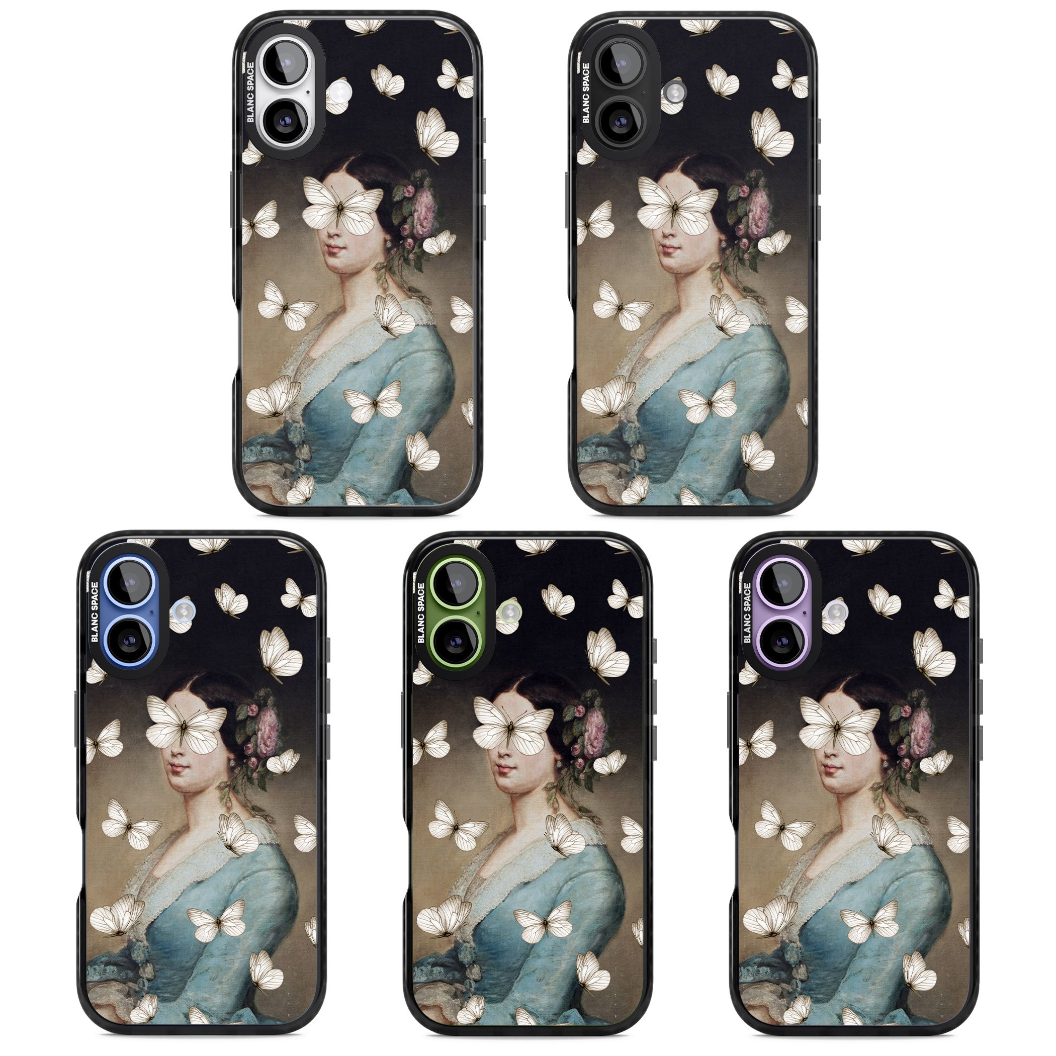 Butterfly Beauty iPhone 17 Impact Black Phone Case APT Impact Protection