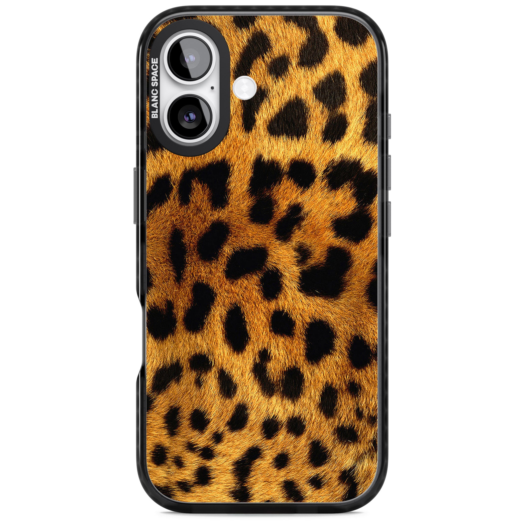 Leopard Print iPhone 17 Impact Black Phone Case