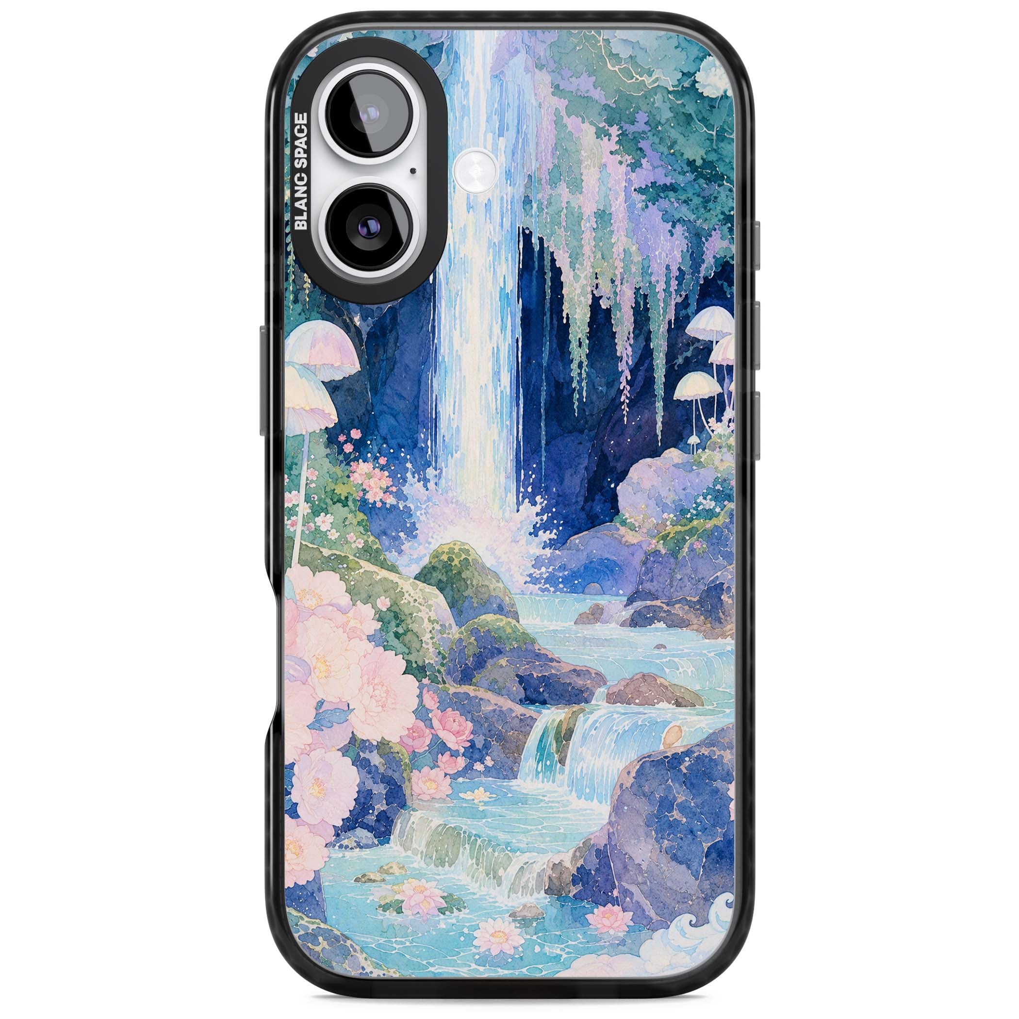 Mystic Waterfall art iPhone case | Clear Impact case for iPhone 17