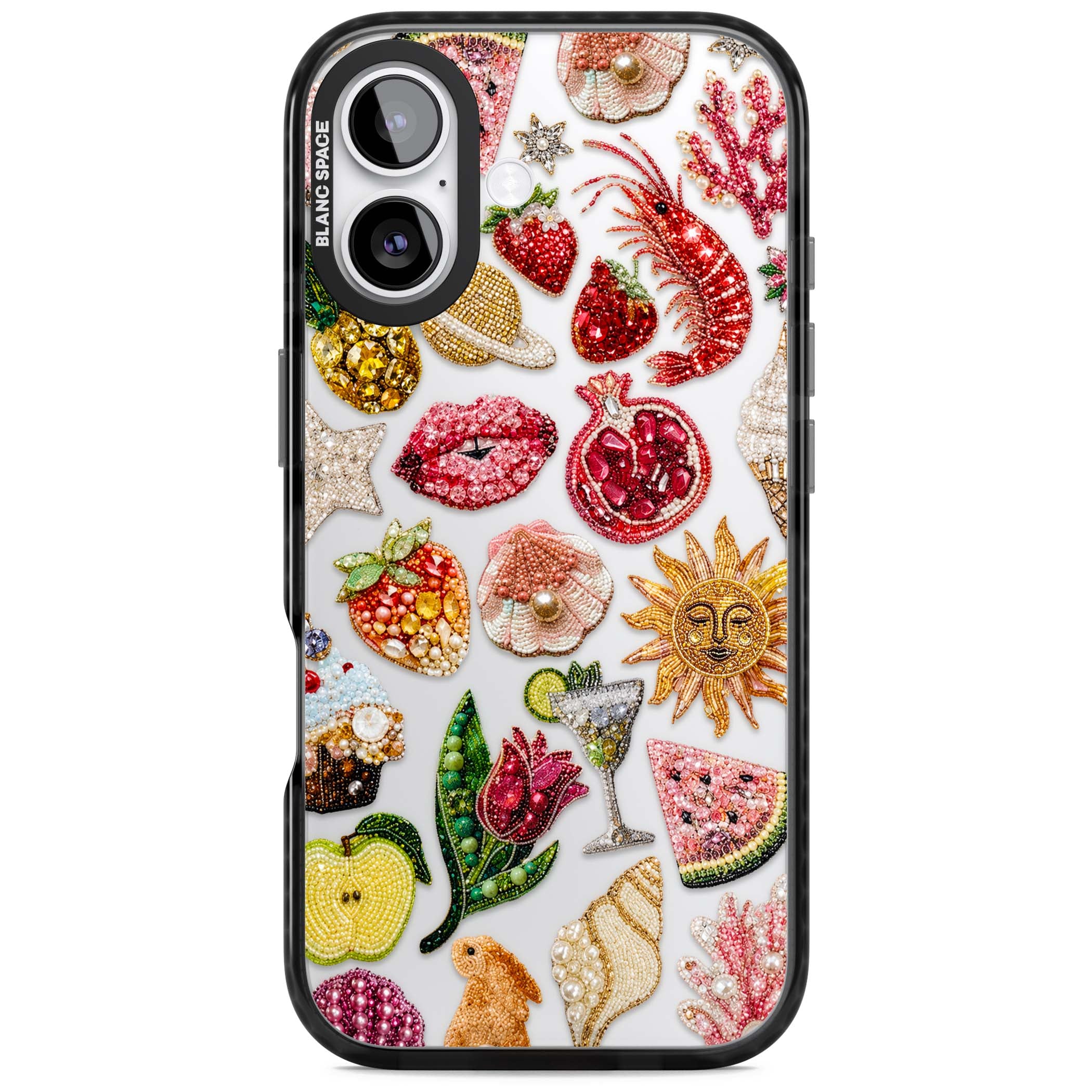 Beaded Riviera coquette iPhone case | Clear Impact case for iPhone 17