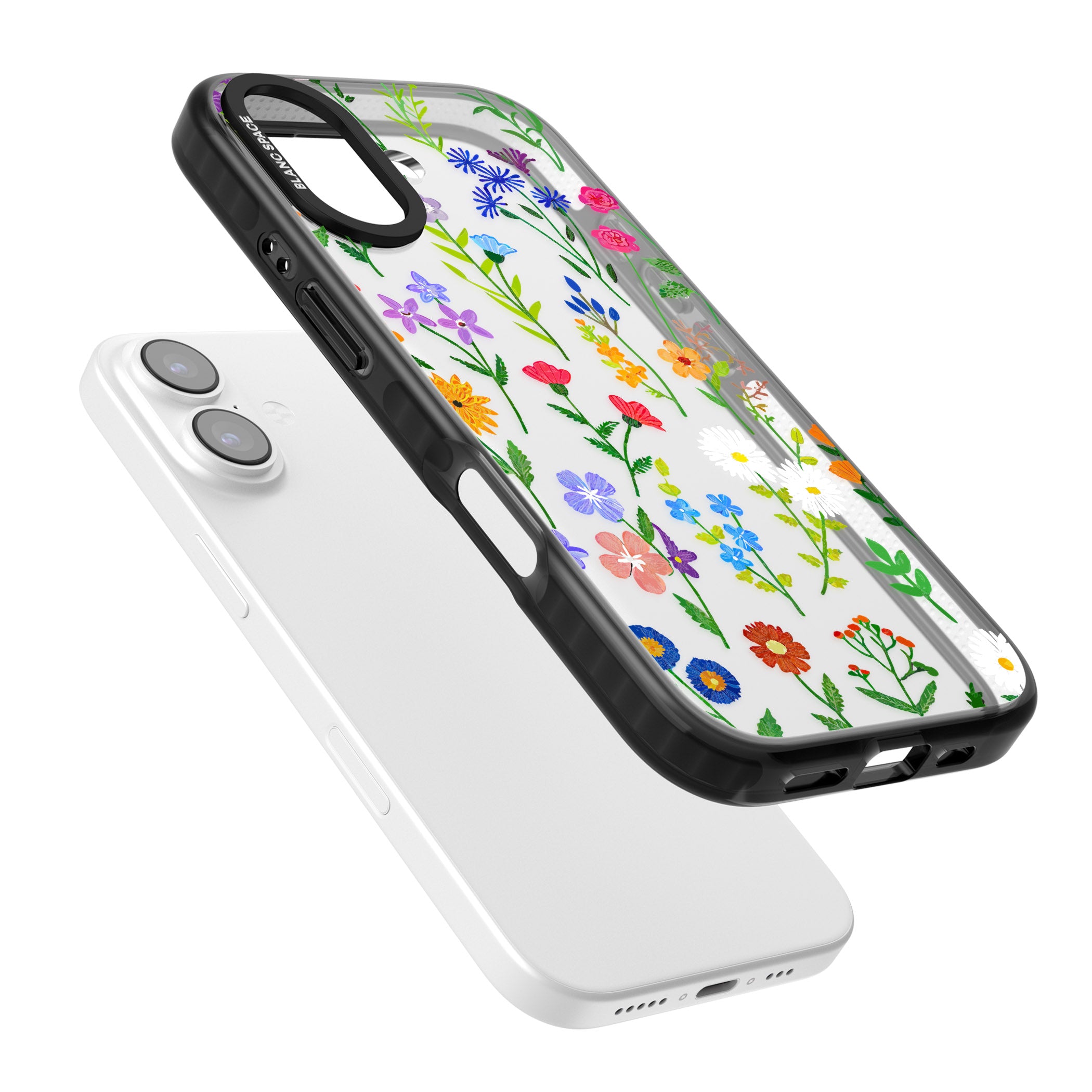 Wildflower Garden iPhone 17 Impact Black Phone Case Colours