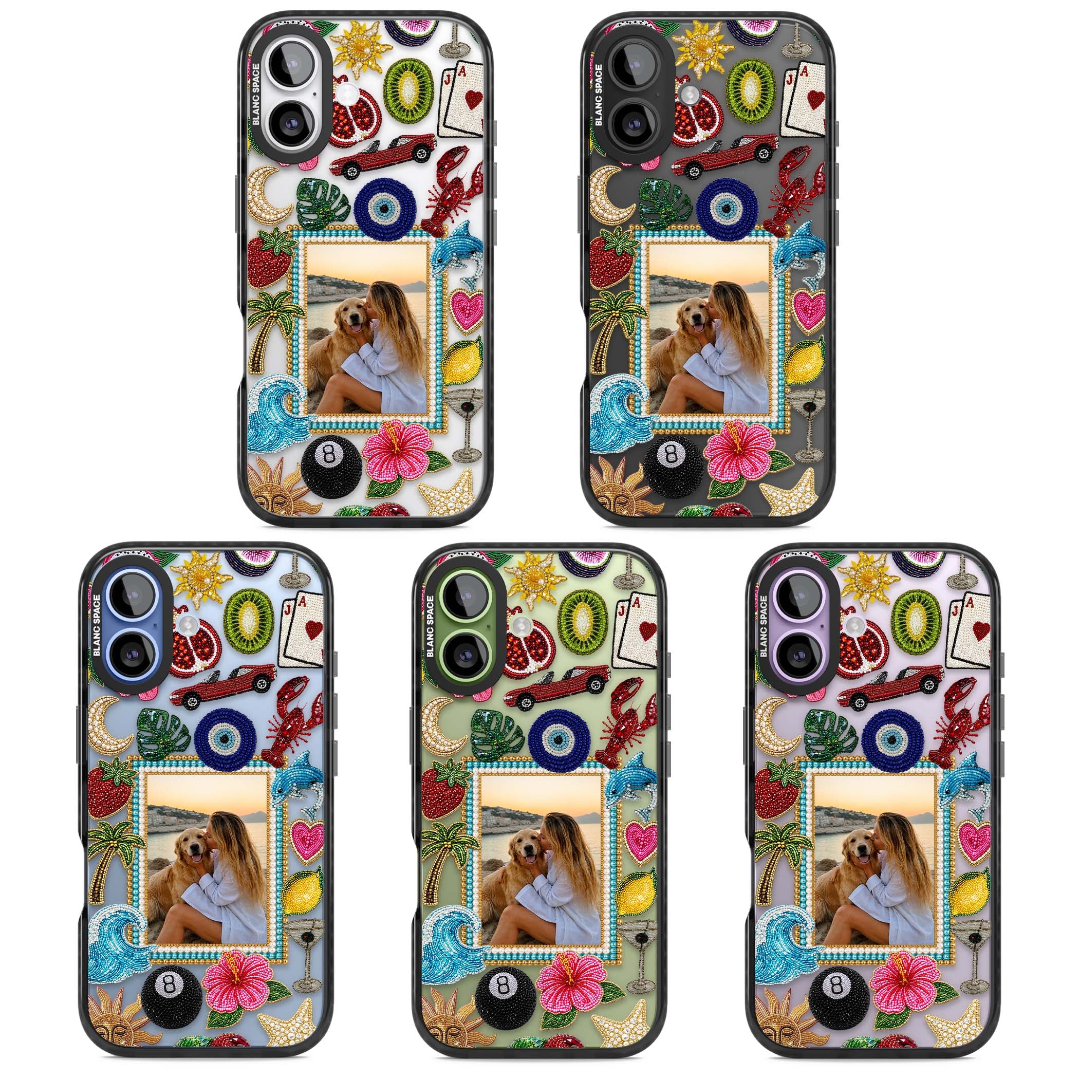 Beaded Photo coastal iPhone case | Clear Impact case for iPhone 17
